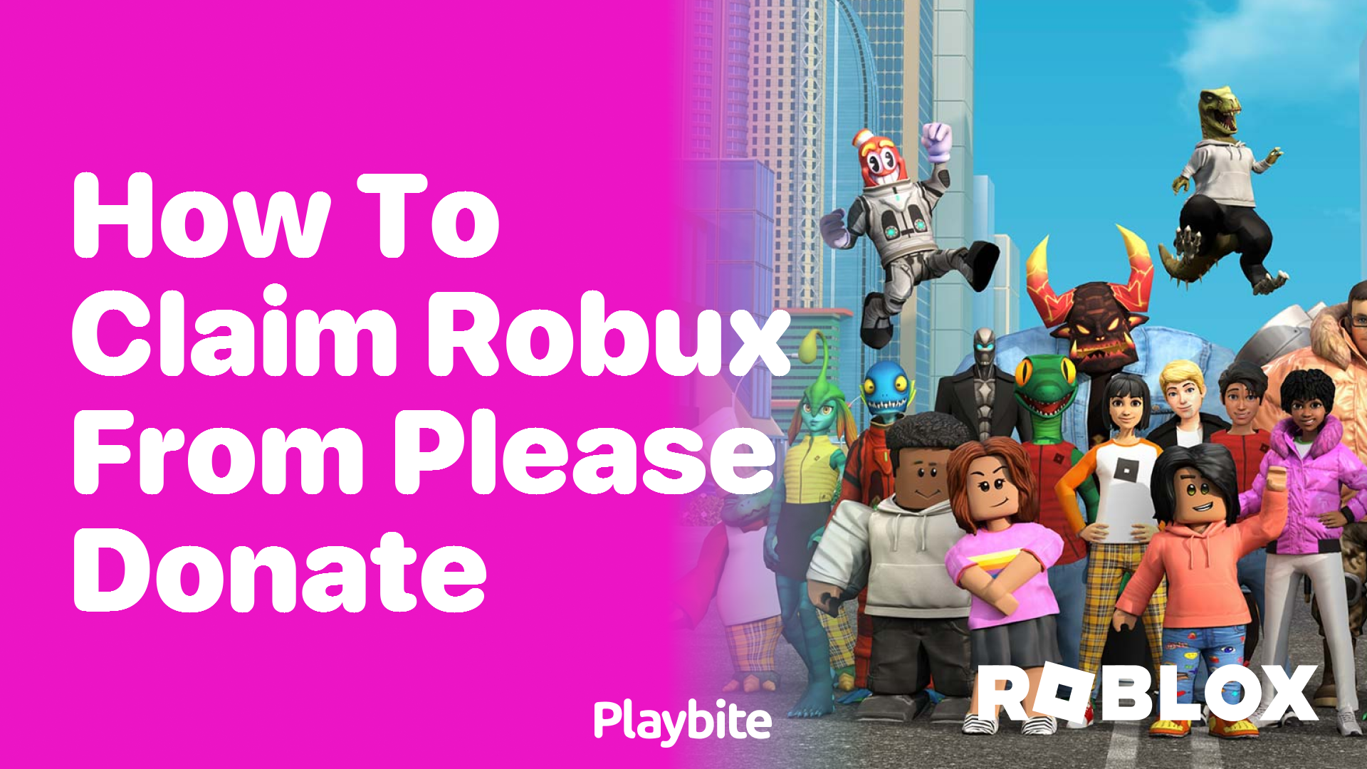 How to Claim Robux from Please Donate in Roblox