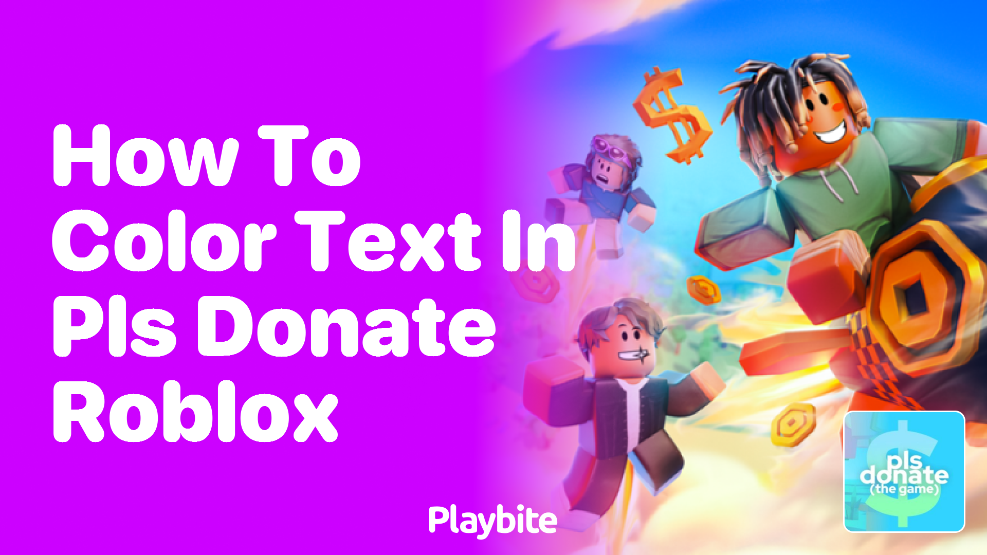 How to Color Text in PLS DONATE Roblox