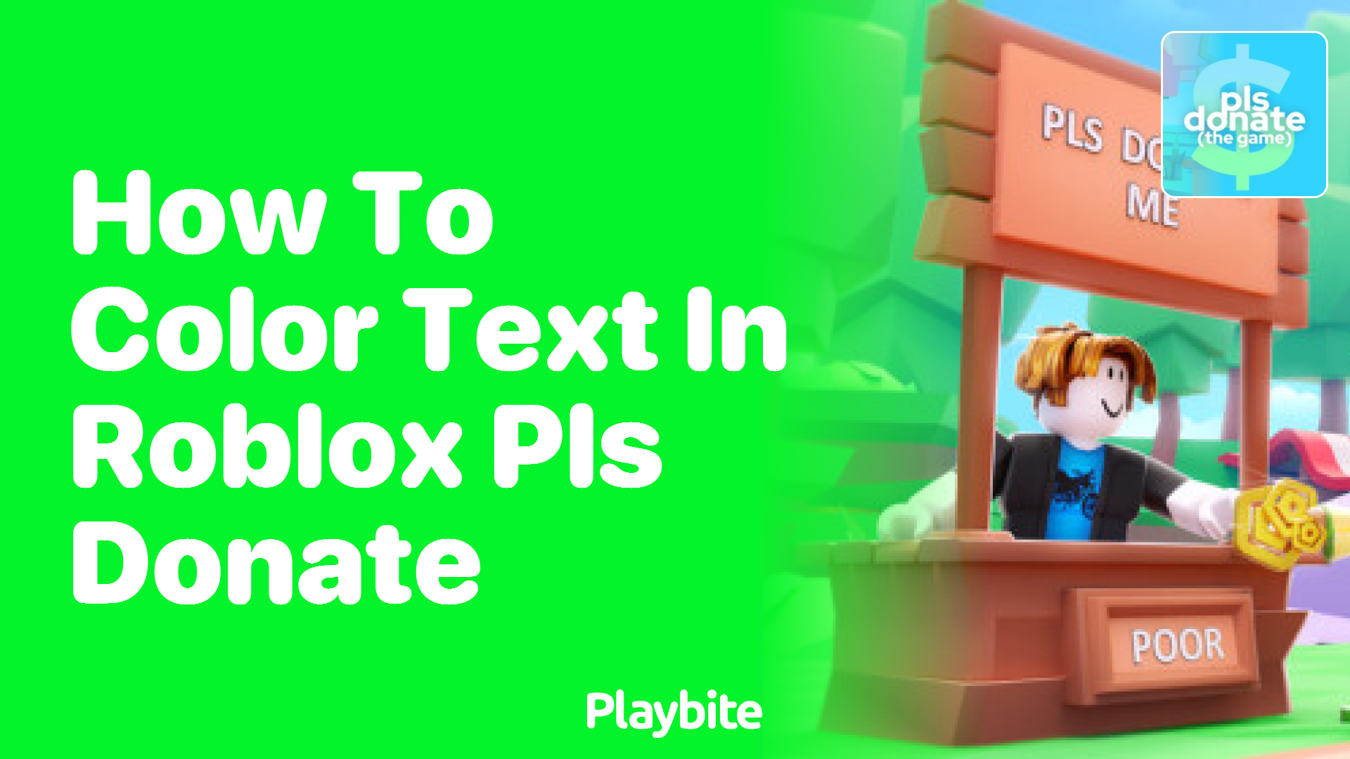 How to Color Text in Roblox PLS DONATE