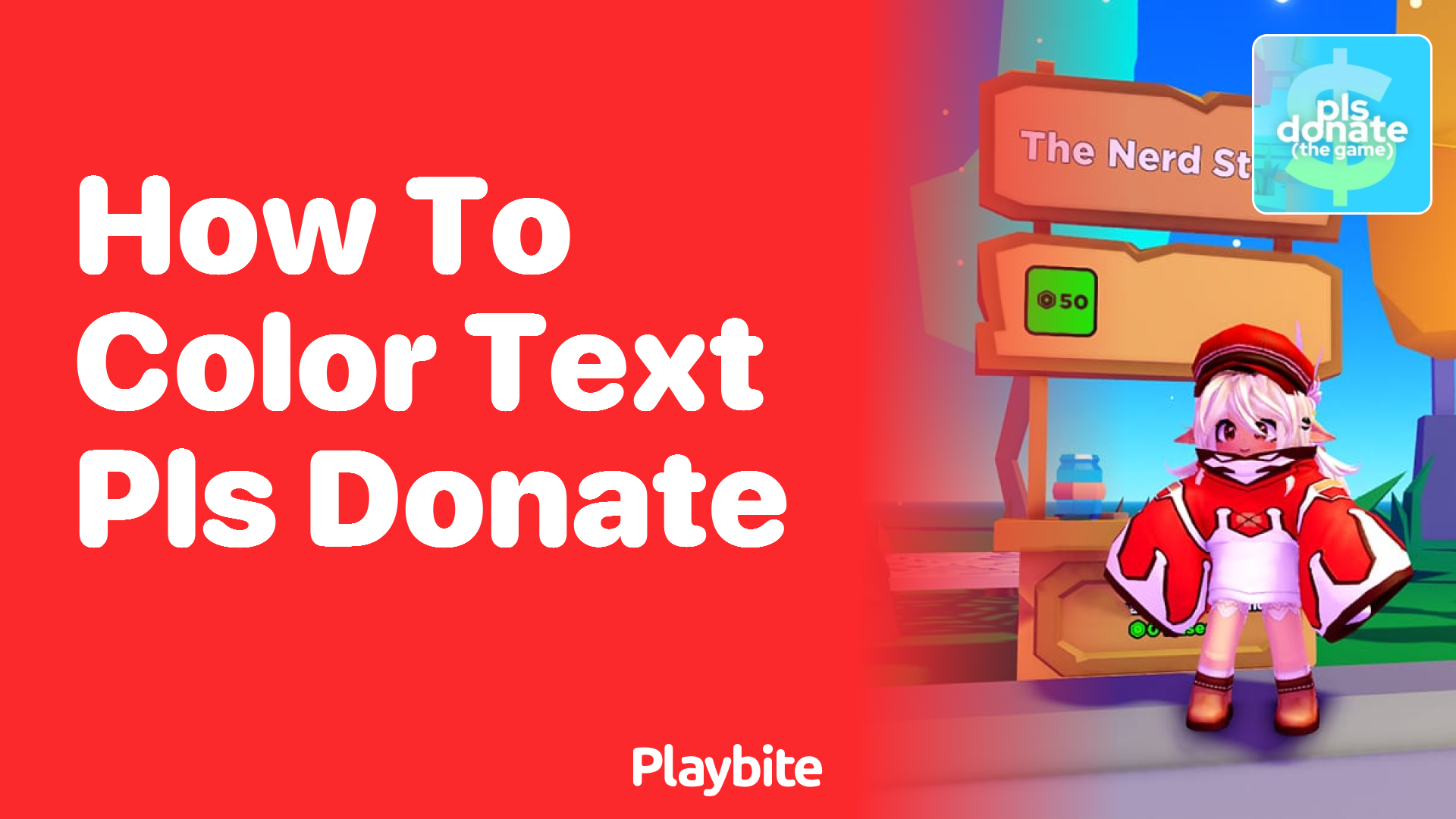 How to Color Text in PLS DONATE on Roblox