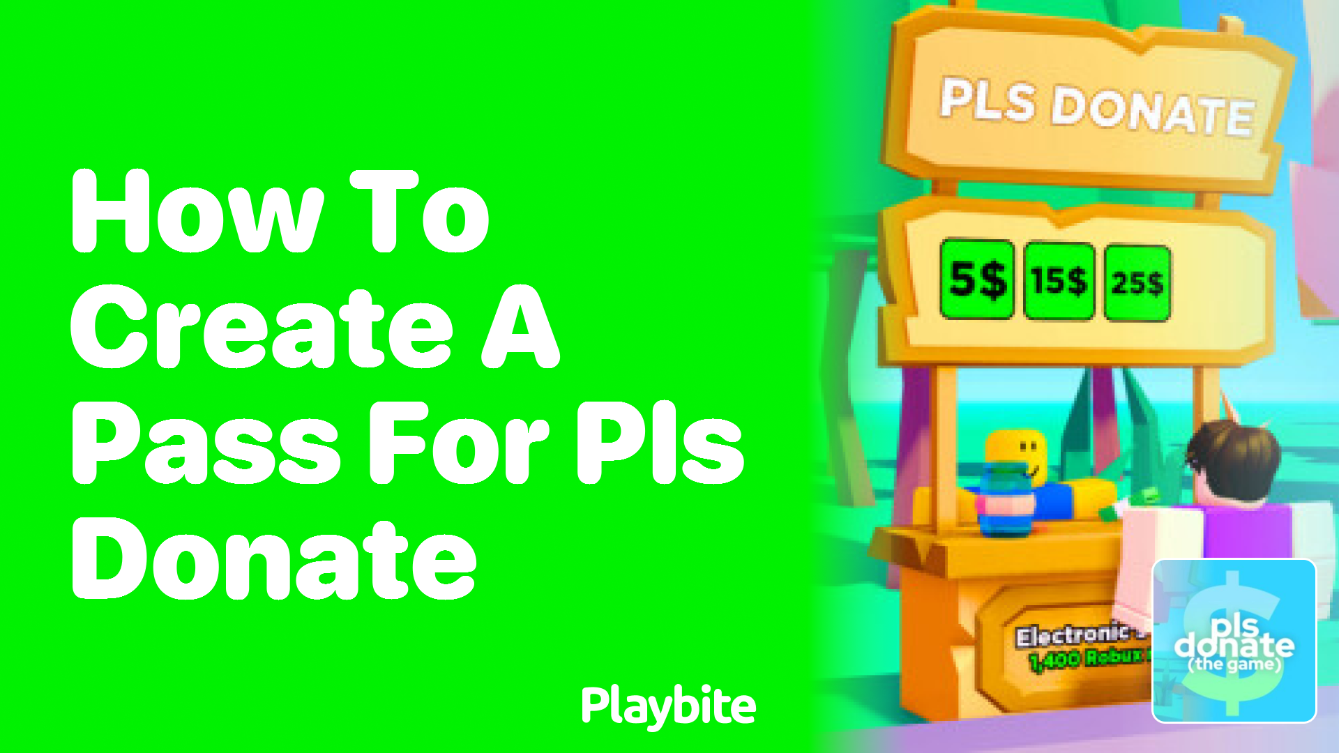 How to Create a Pass for PLS DONATE