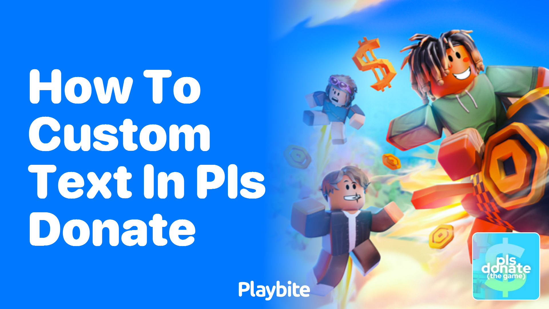 How to Customize Text in PLS DONATE on Roblox - Playbite