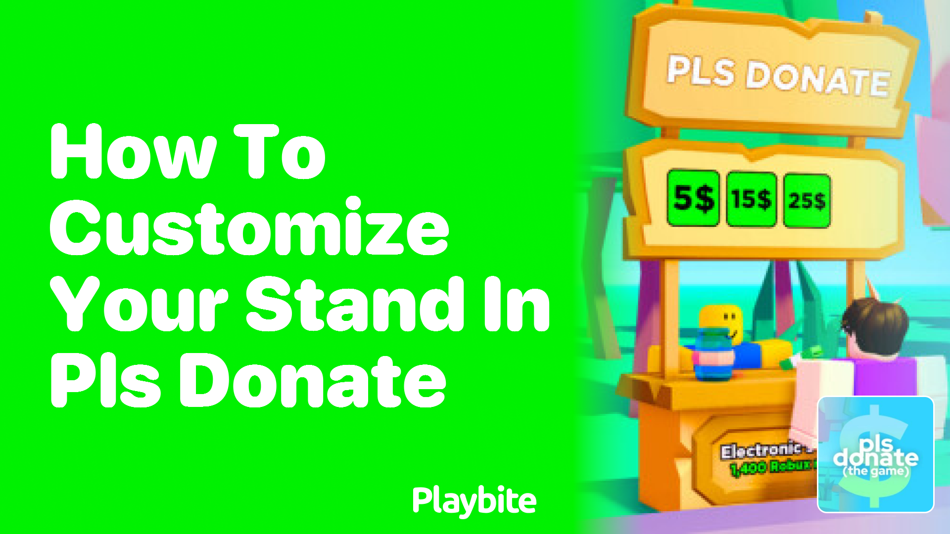 How to Customize Your Stand in PLS DONATE