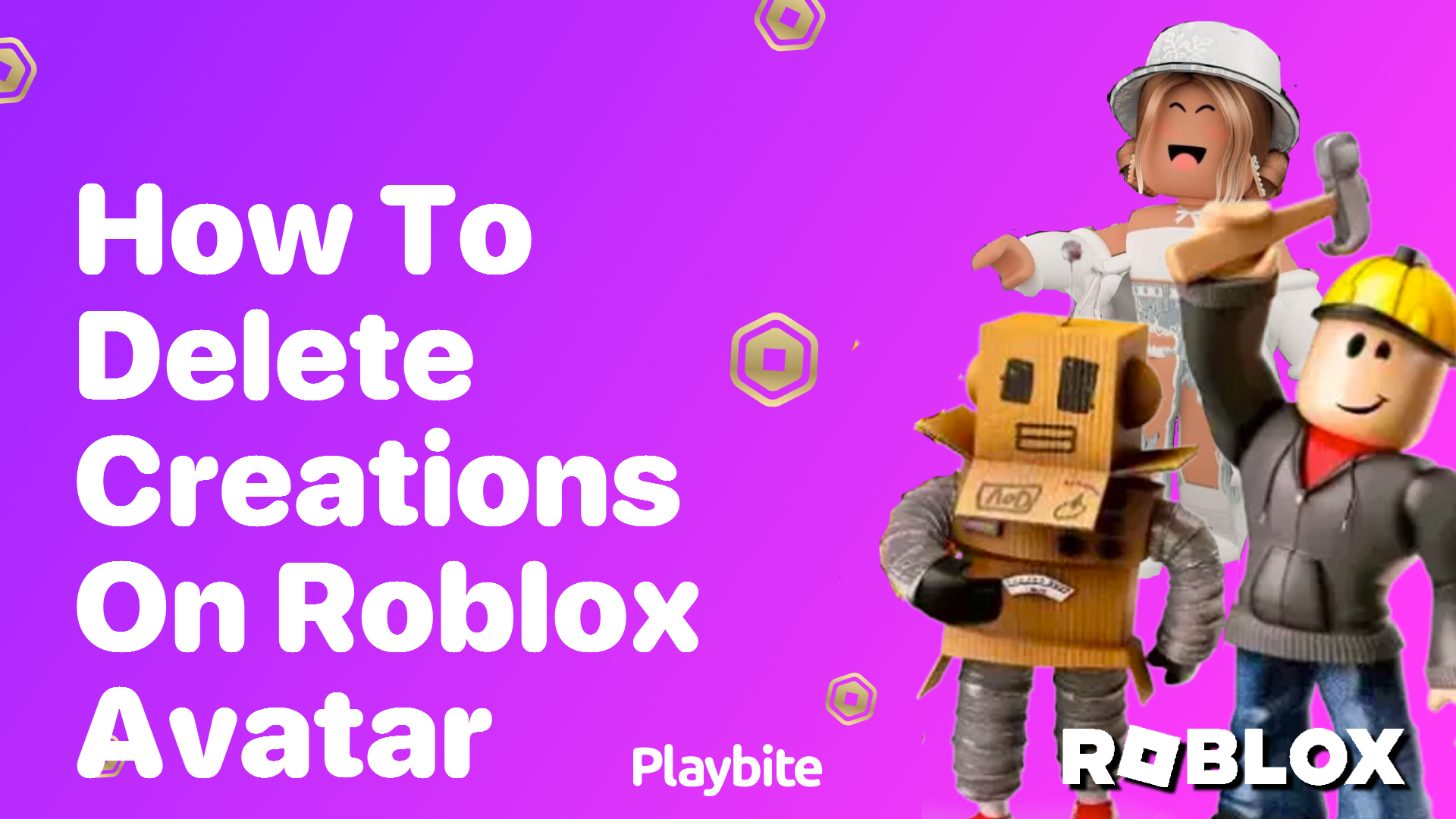 How to delete creations from your Roblox Avatar