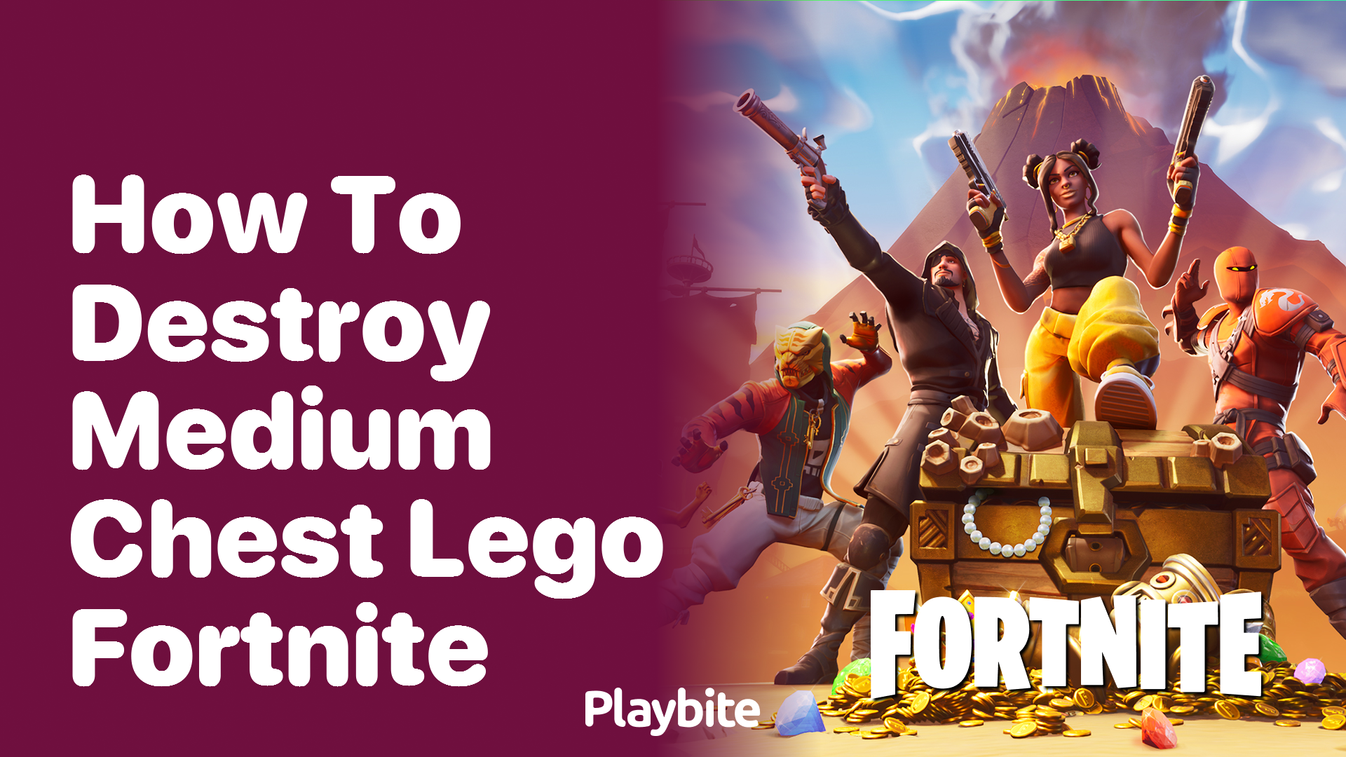 How to Destroy Medium Chests in Lego Fortnite?