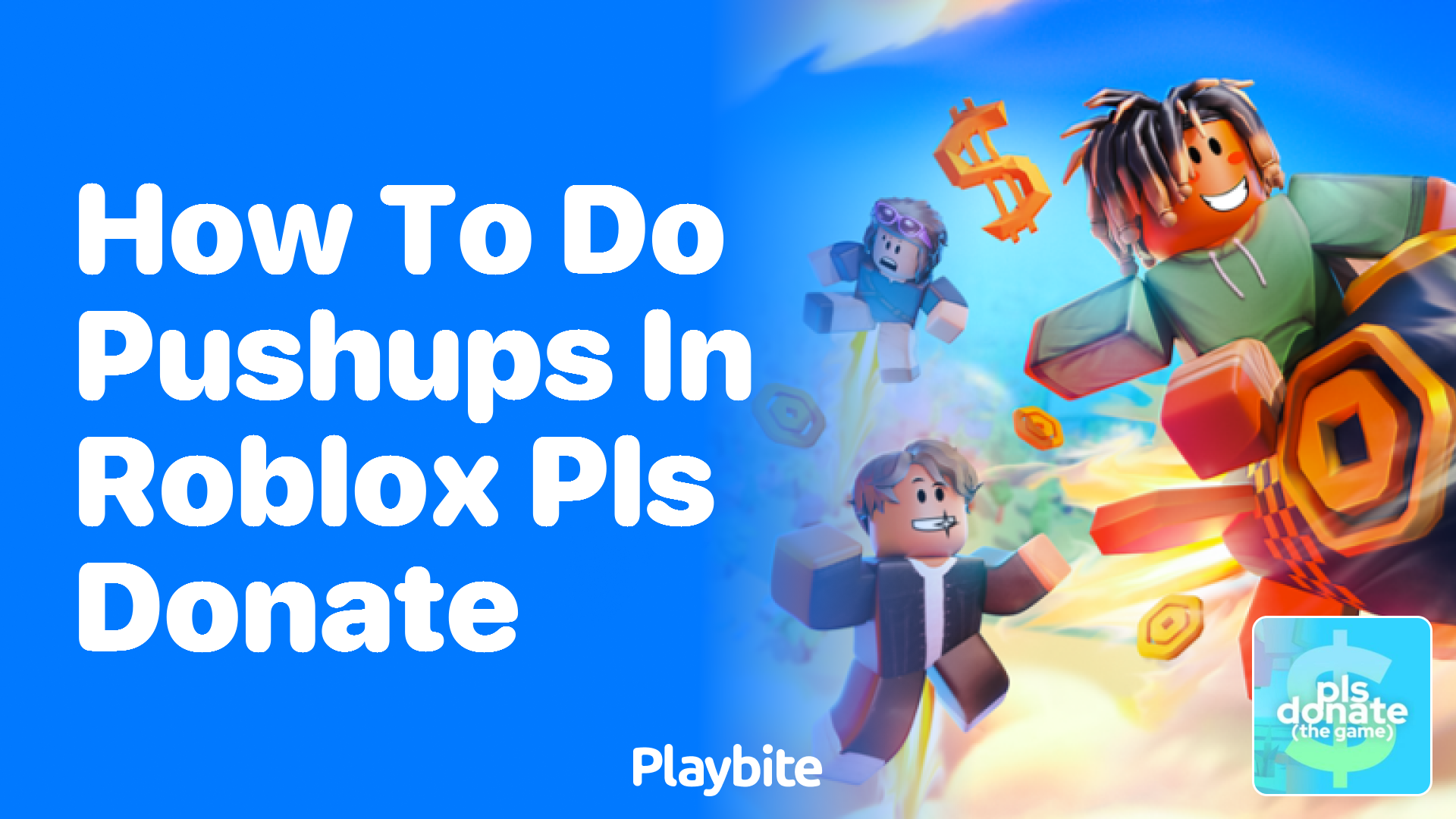 How to do pushups in Roblox PLS Donate