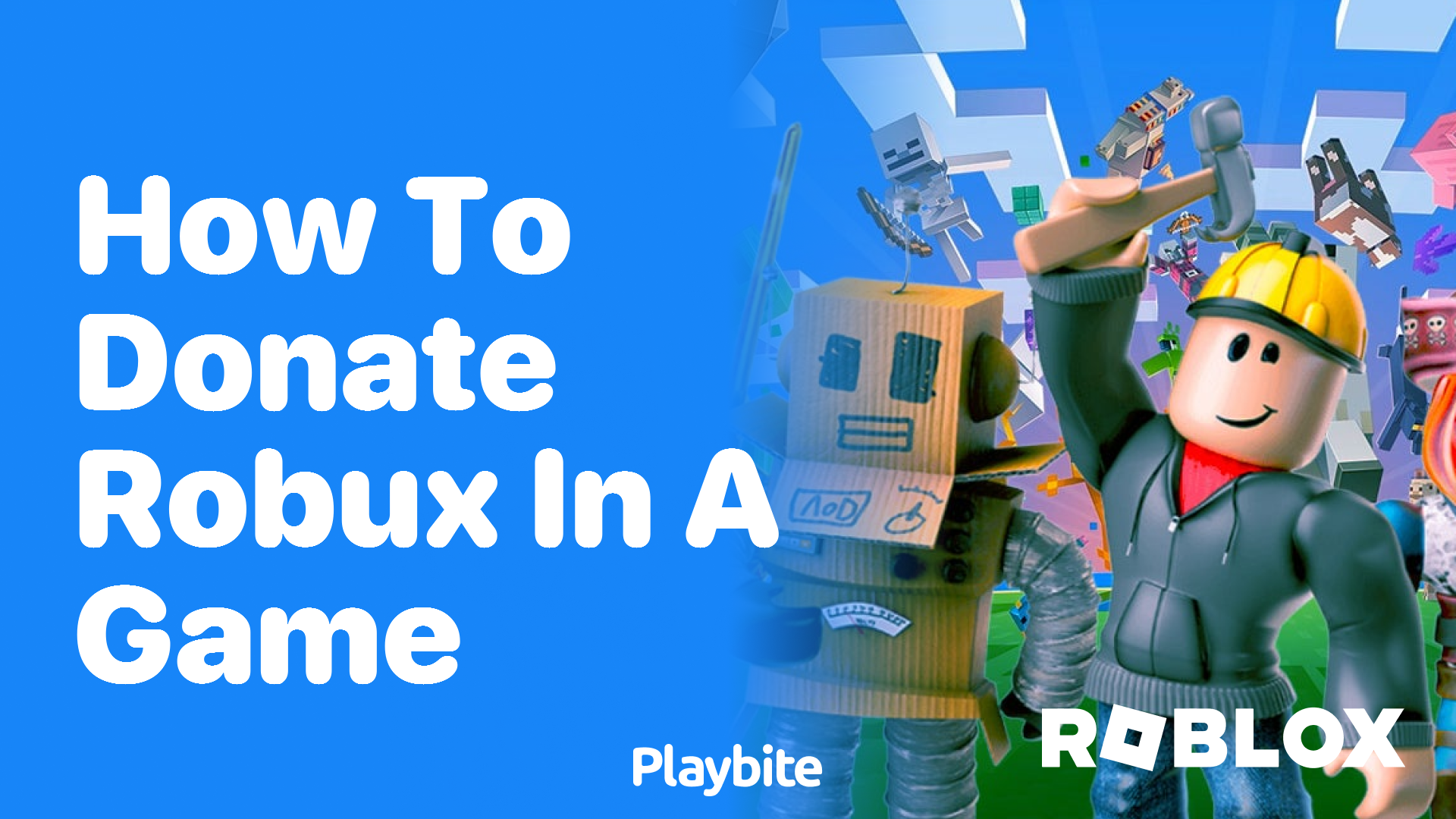 How to Donate Robux in a Game on Roblox - Playbite