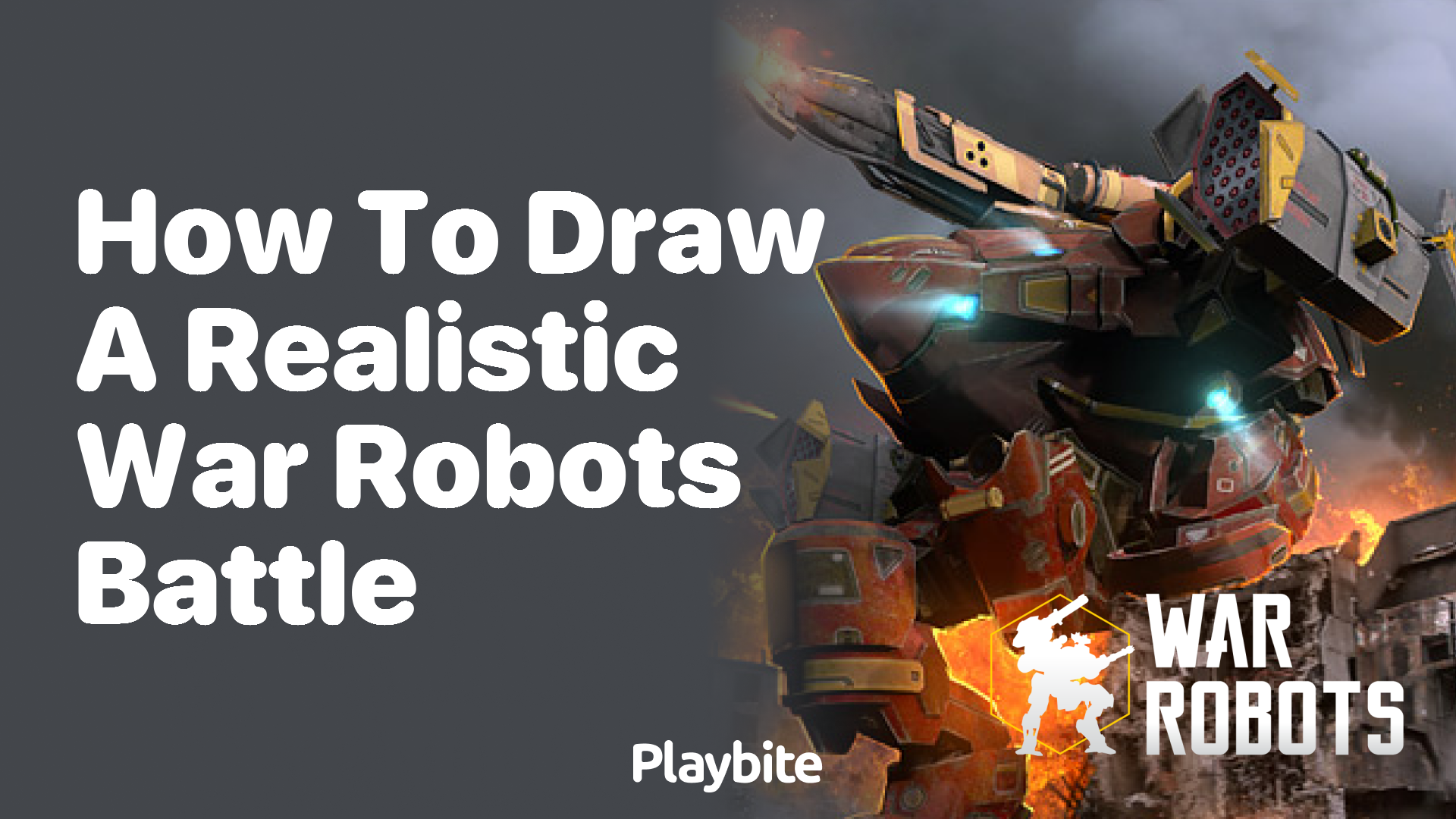 How to Draw a Realistic War Robots Battle