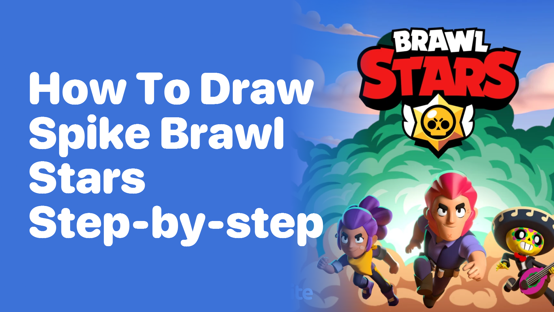 How to Draw Spike from Brawl Stars (Brawl Stars) Step by Step in