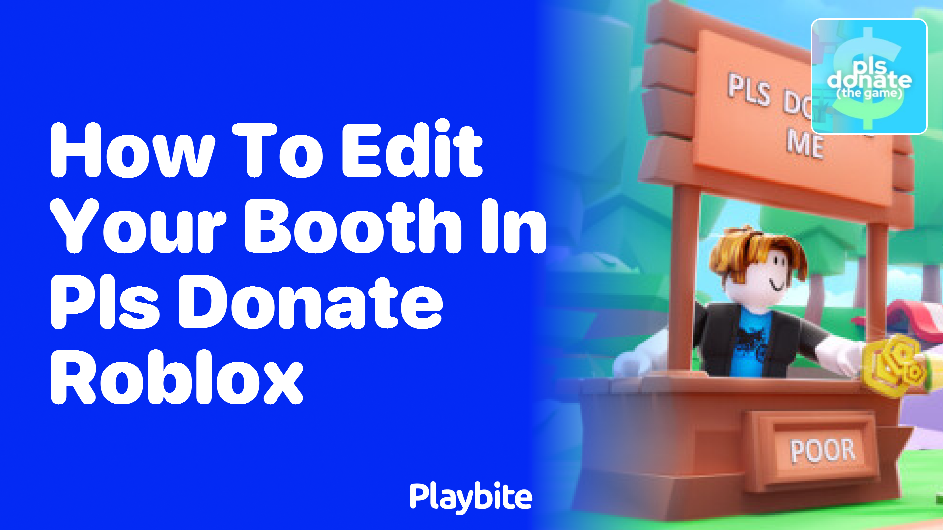 How to Edit Your Booth in PLS DONATE on Roblox