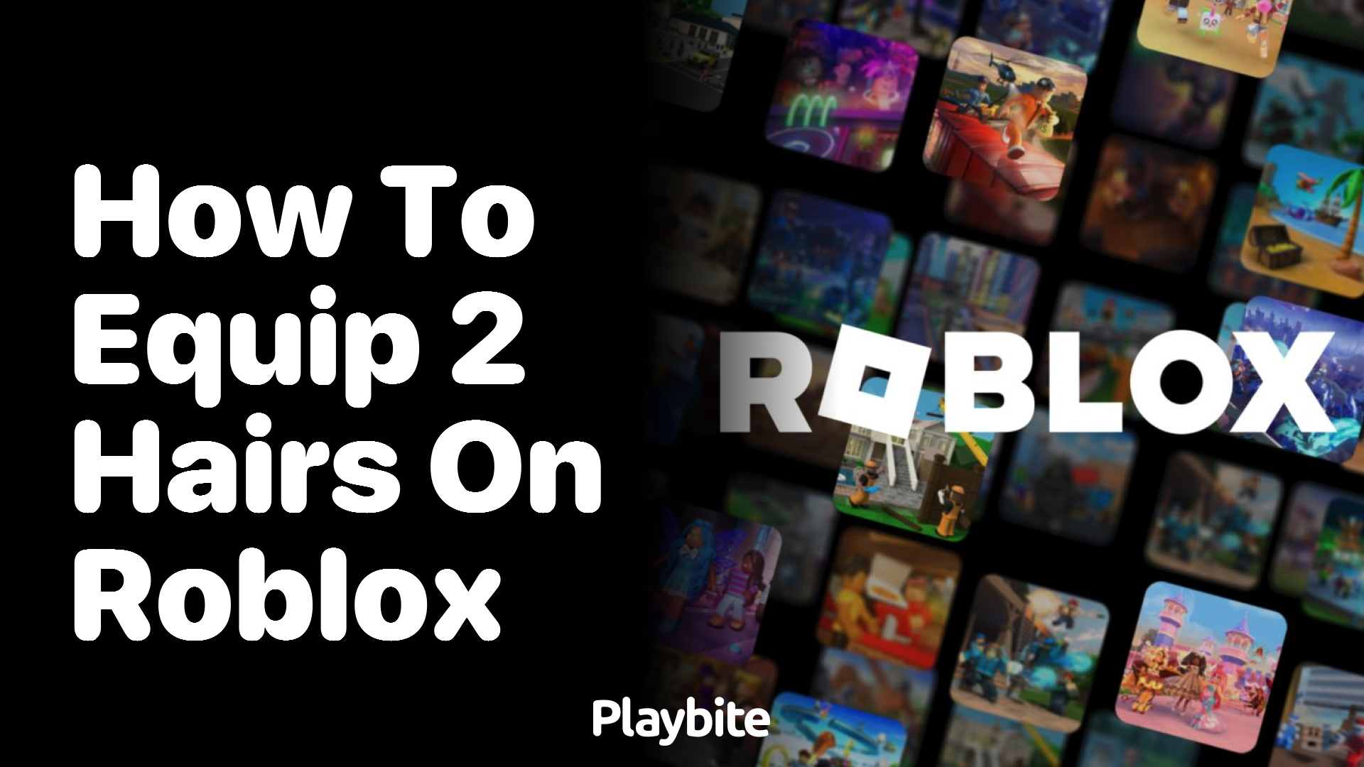 how to equip 2 hairs on roblox