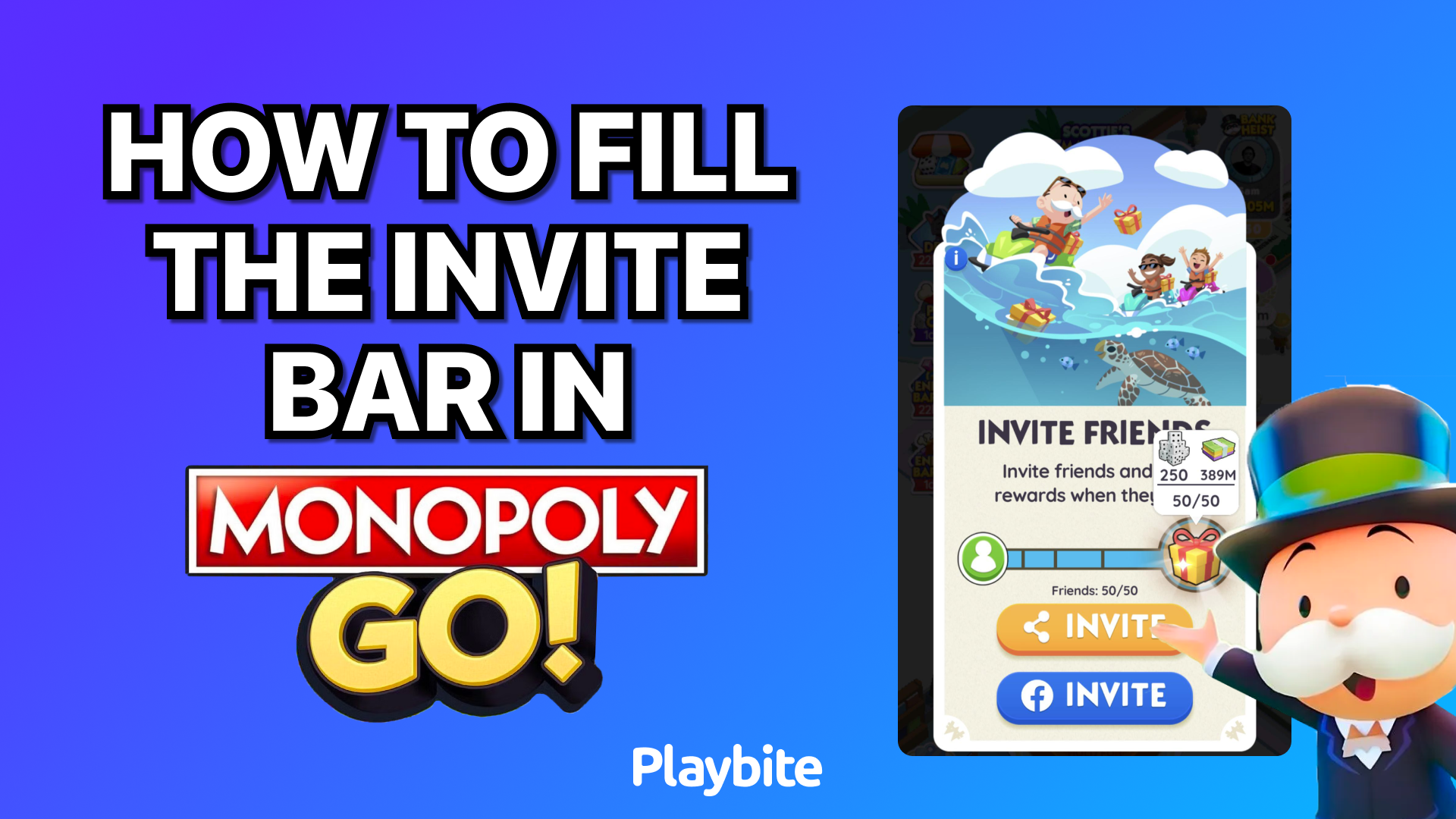 How to Fill the Invite Bar in Monopoly Go