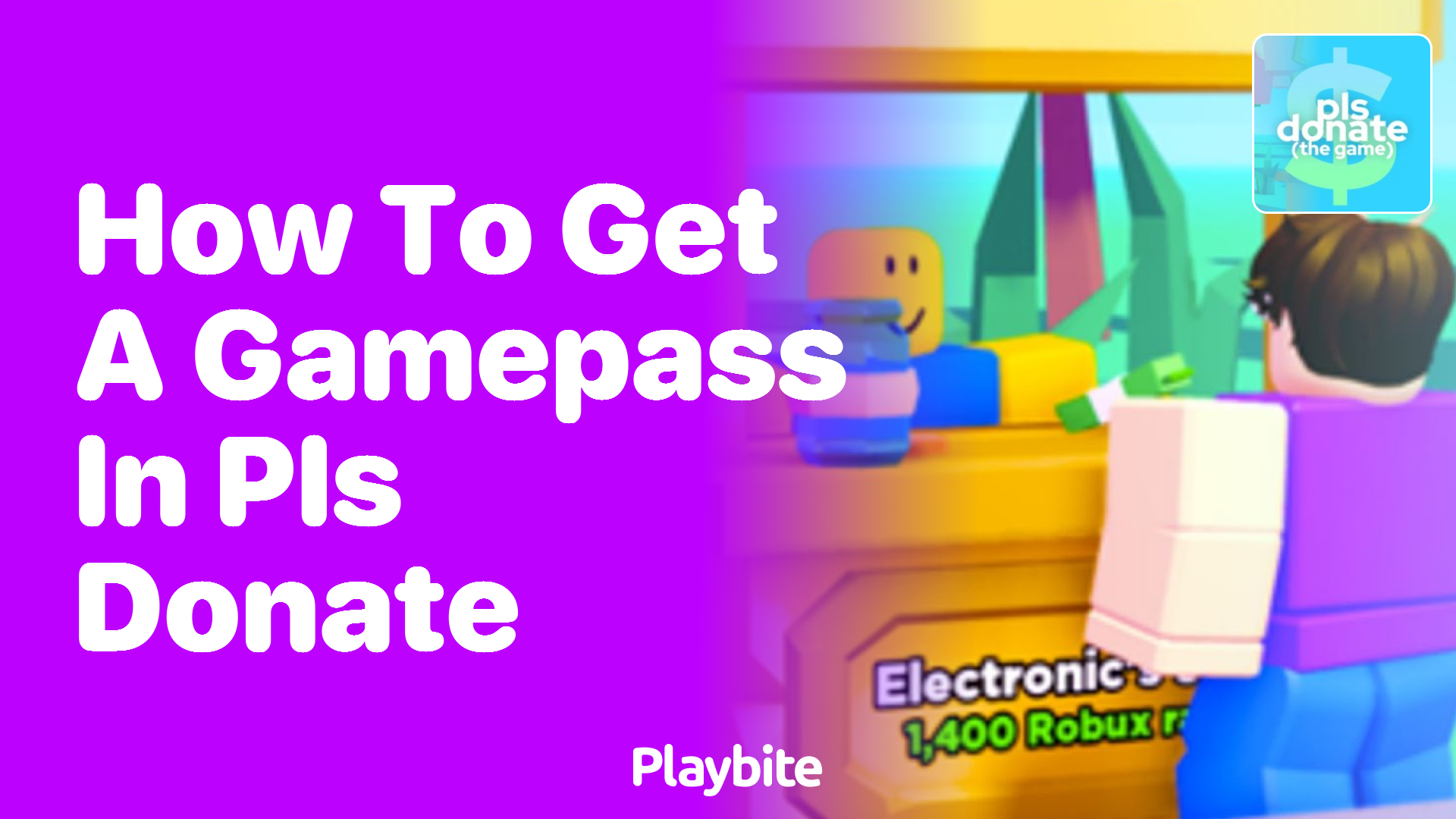 How to Get a Gamepass in PLS DONATE