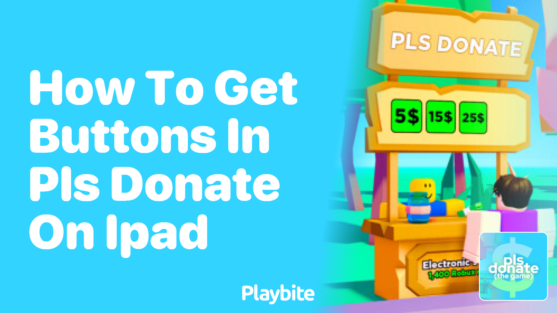 How to Get Buttons in PLS DONATE on iPad