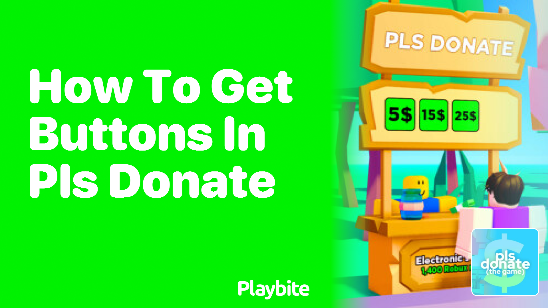 How to Get Buttons in PLS DONATE on Roblox