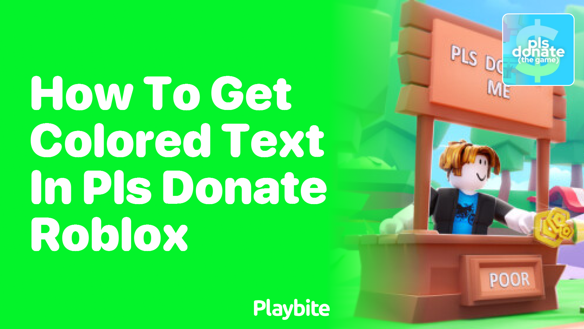 How to Get Colored Text in PLS DONATE Roblox