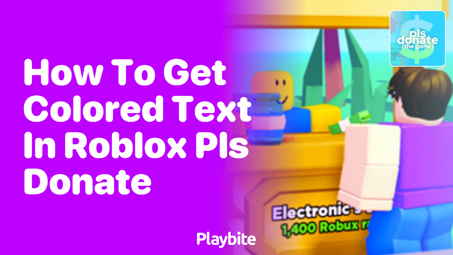 How to Get Colored Text in Roblox PLS DONATE