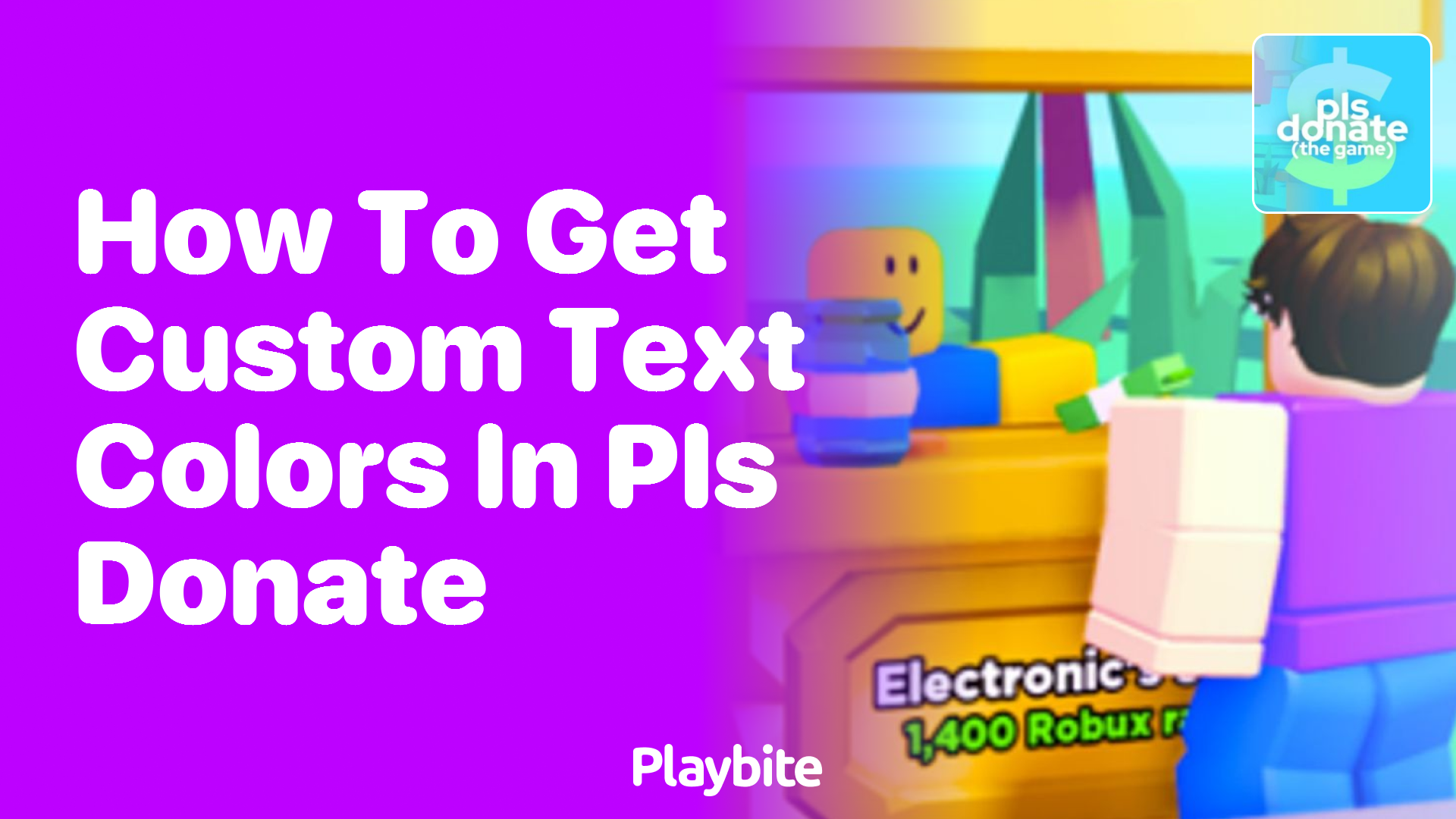 How to Get Custom Text Colors in PLS DONATE