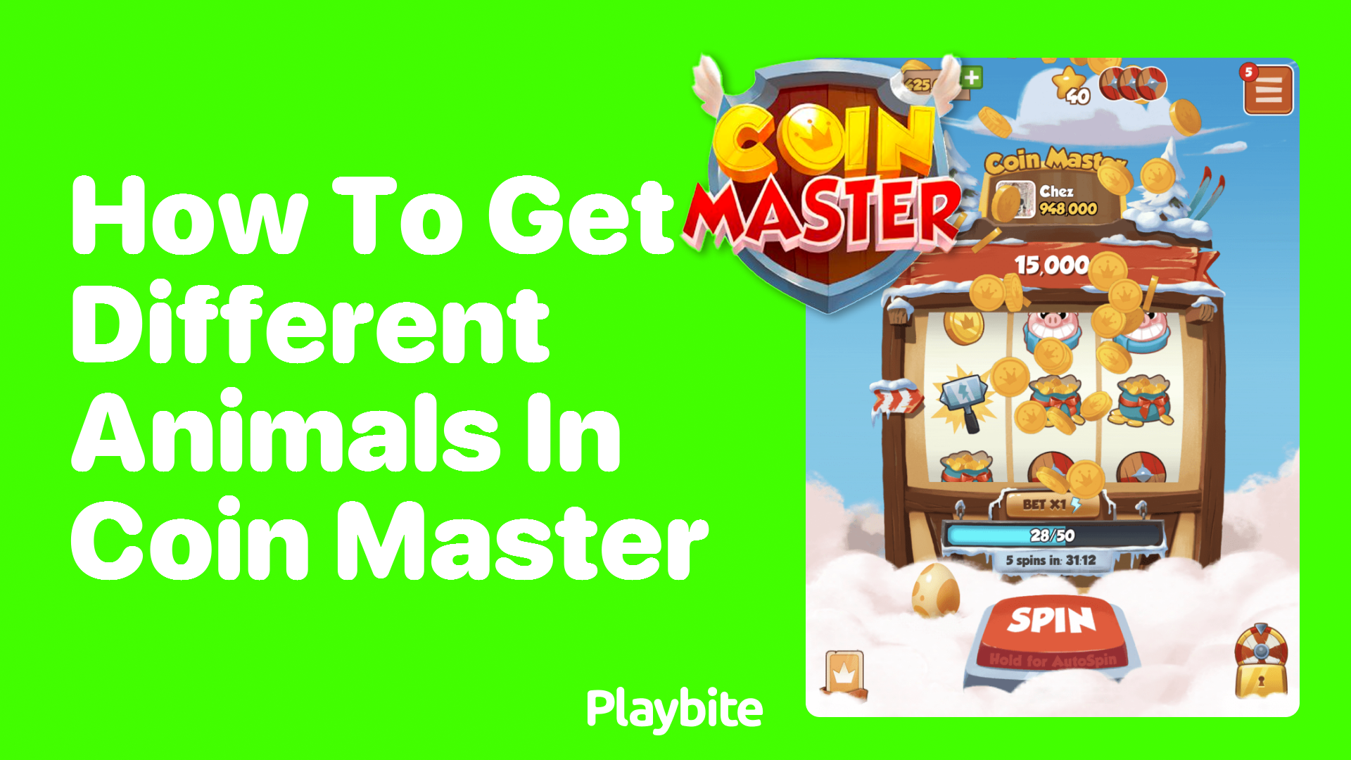 How to Get Different Animals in Coin Master