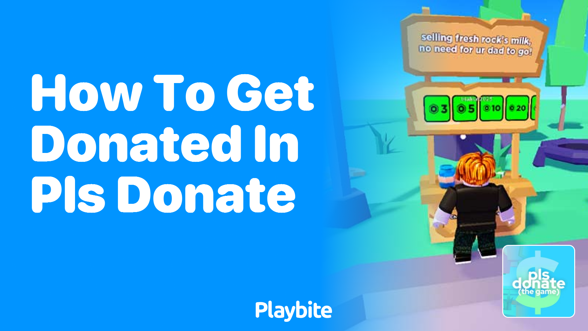 How to Get Donated in PLS Donate on Roblox