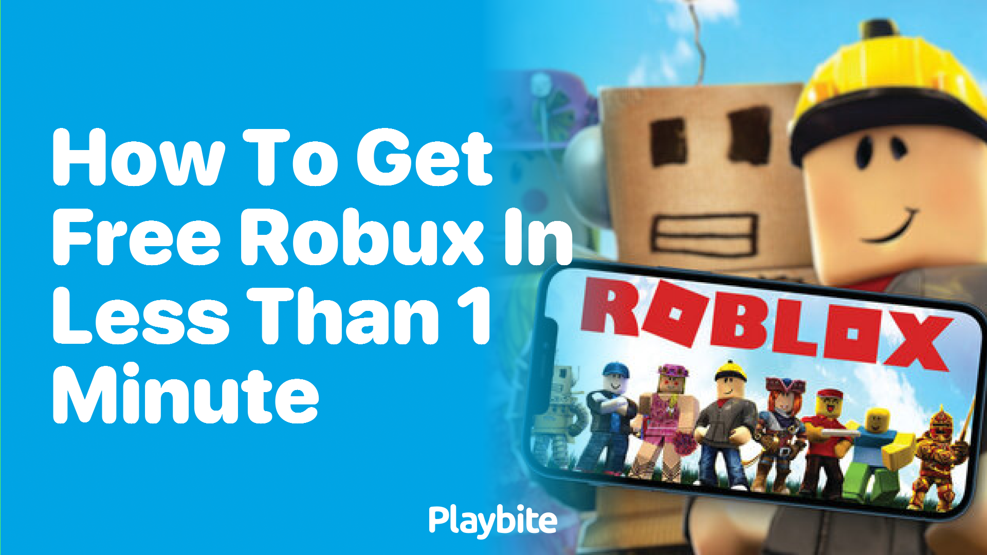 How to Get Free Robux in Less Than 1 Minute