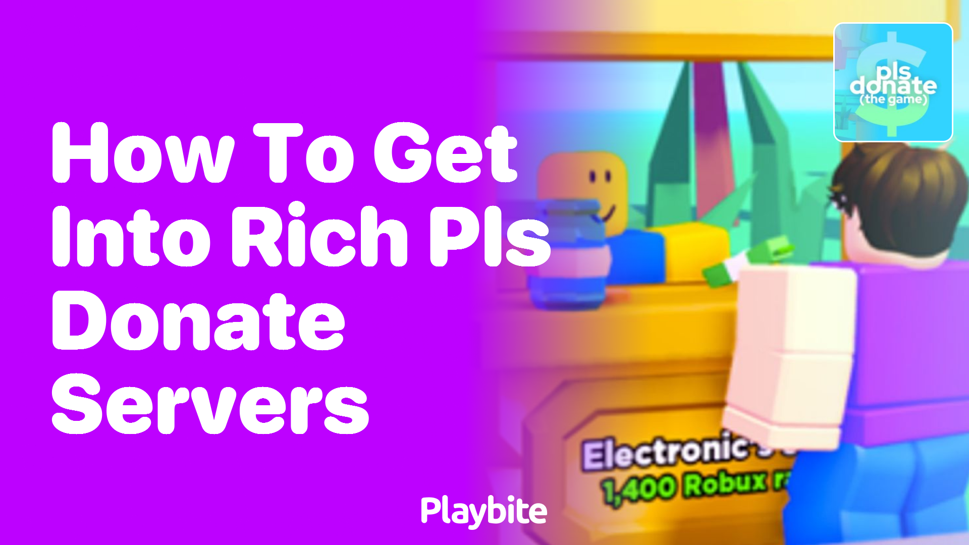 How to Get Into Rich PLS Donate Servers