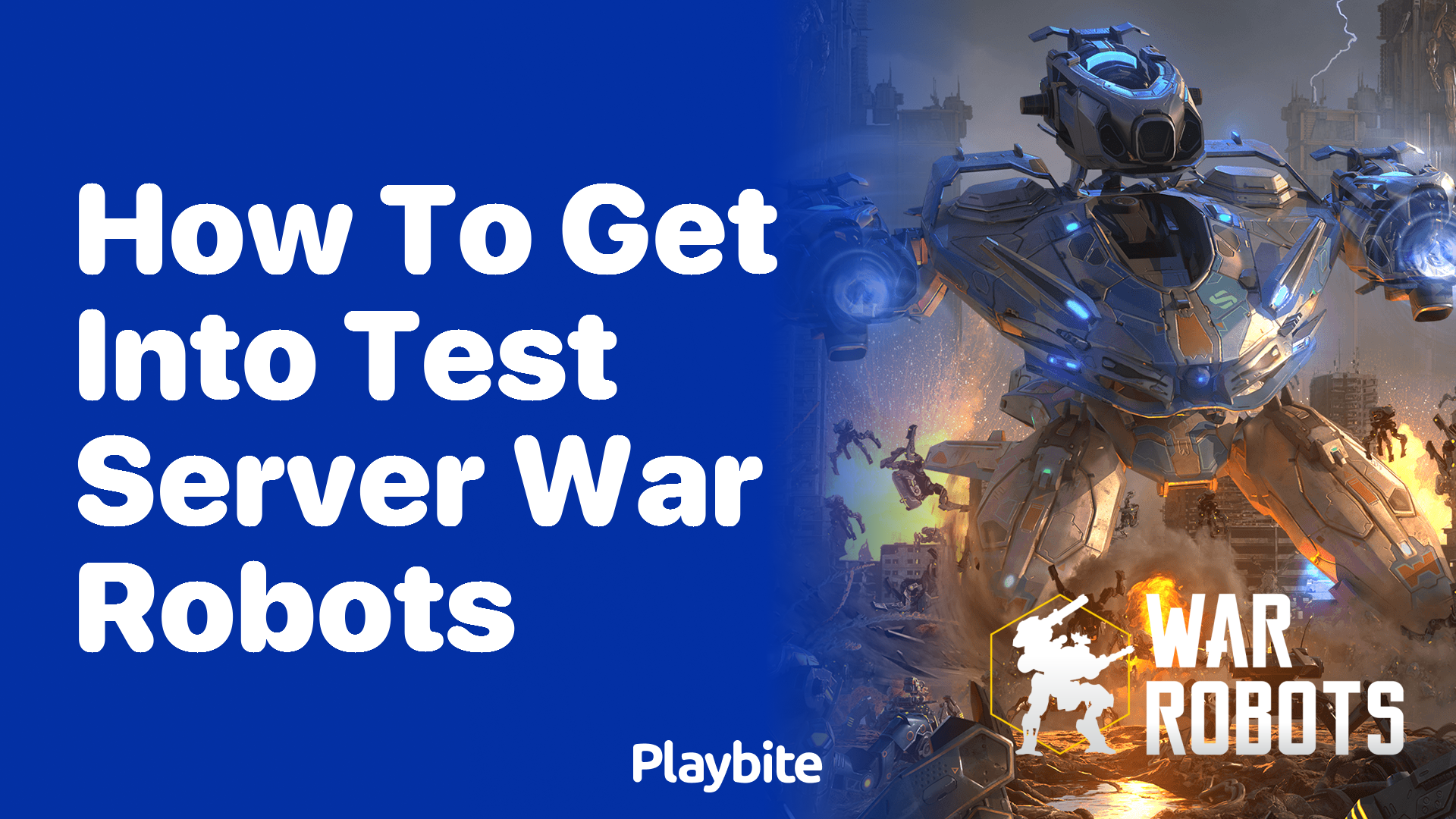 How to Get Into the Test Server for War Robots