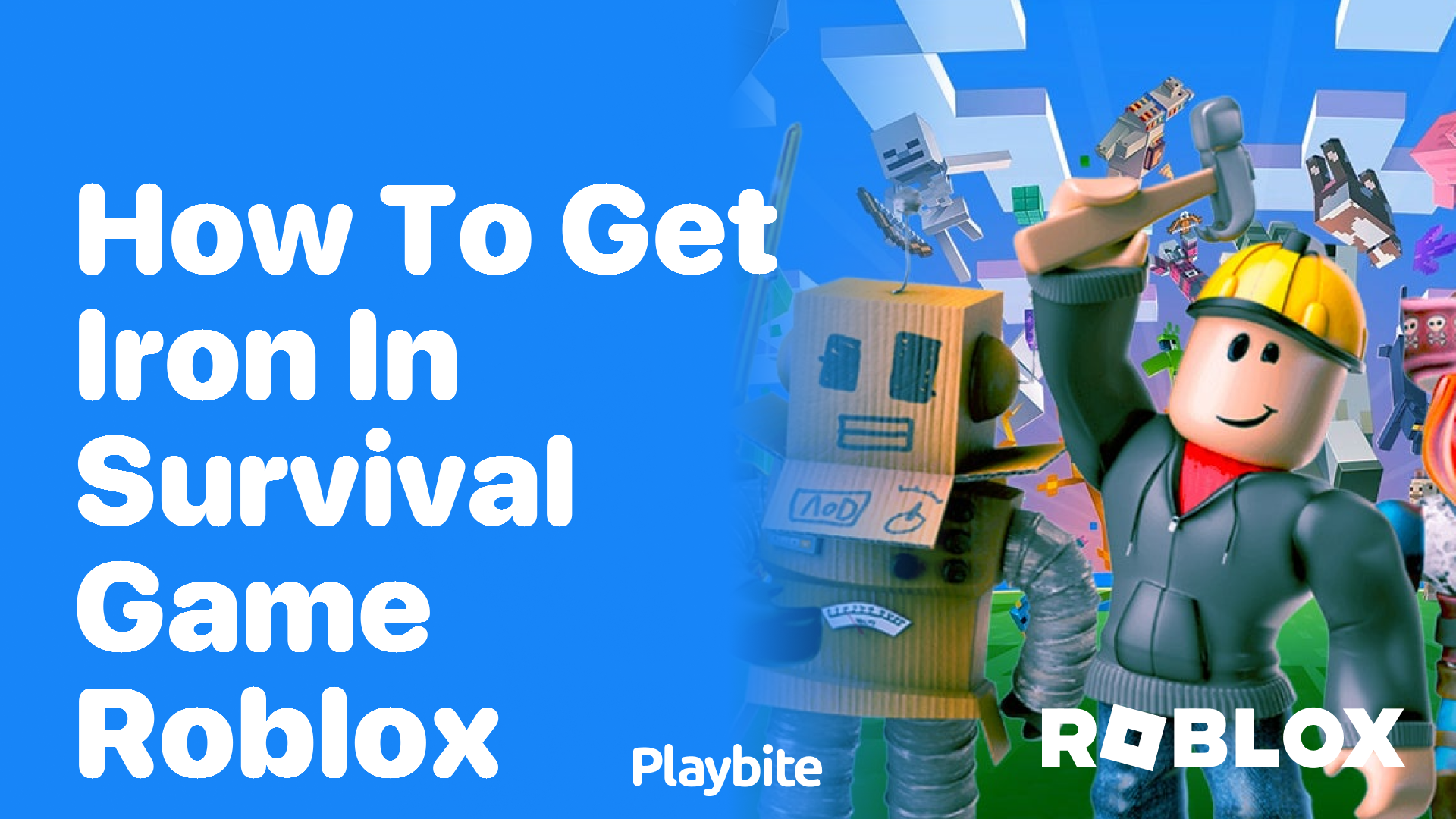 How to Get Iron in Survival Game Roblox - Playbite