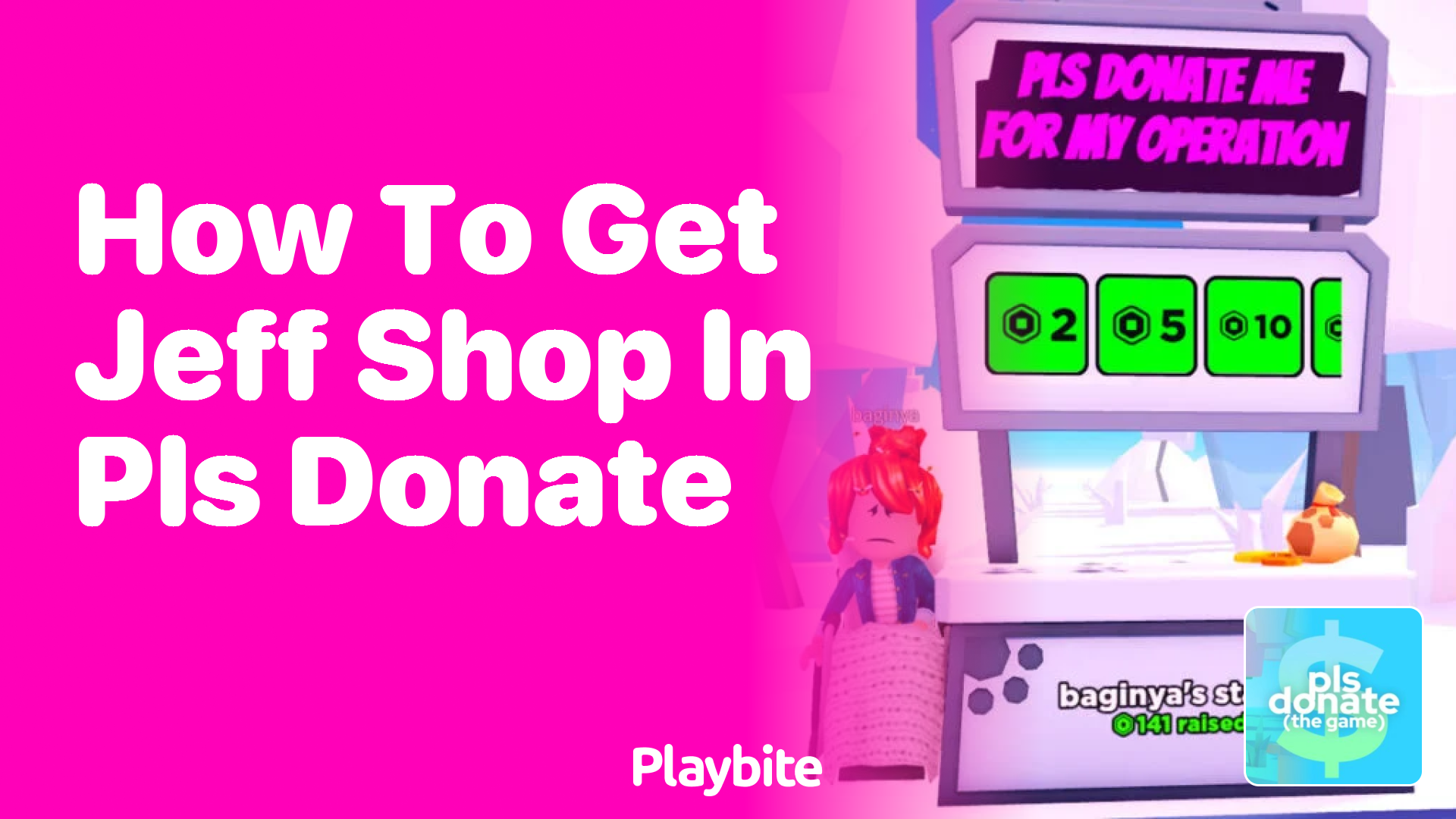 How to Get Jeff Shop in PLS DONATE