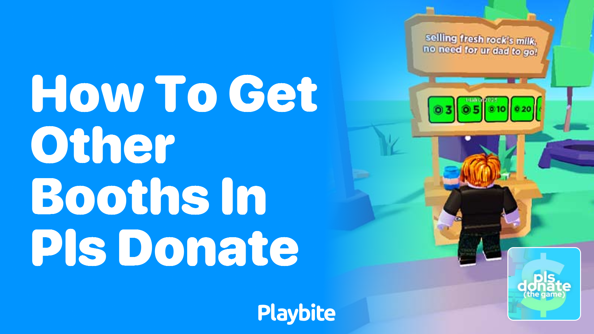 How to Get Other Booths in PLS DONATE on Roblox