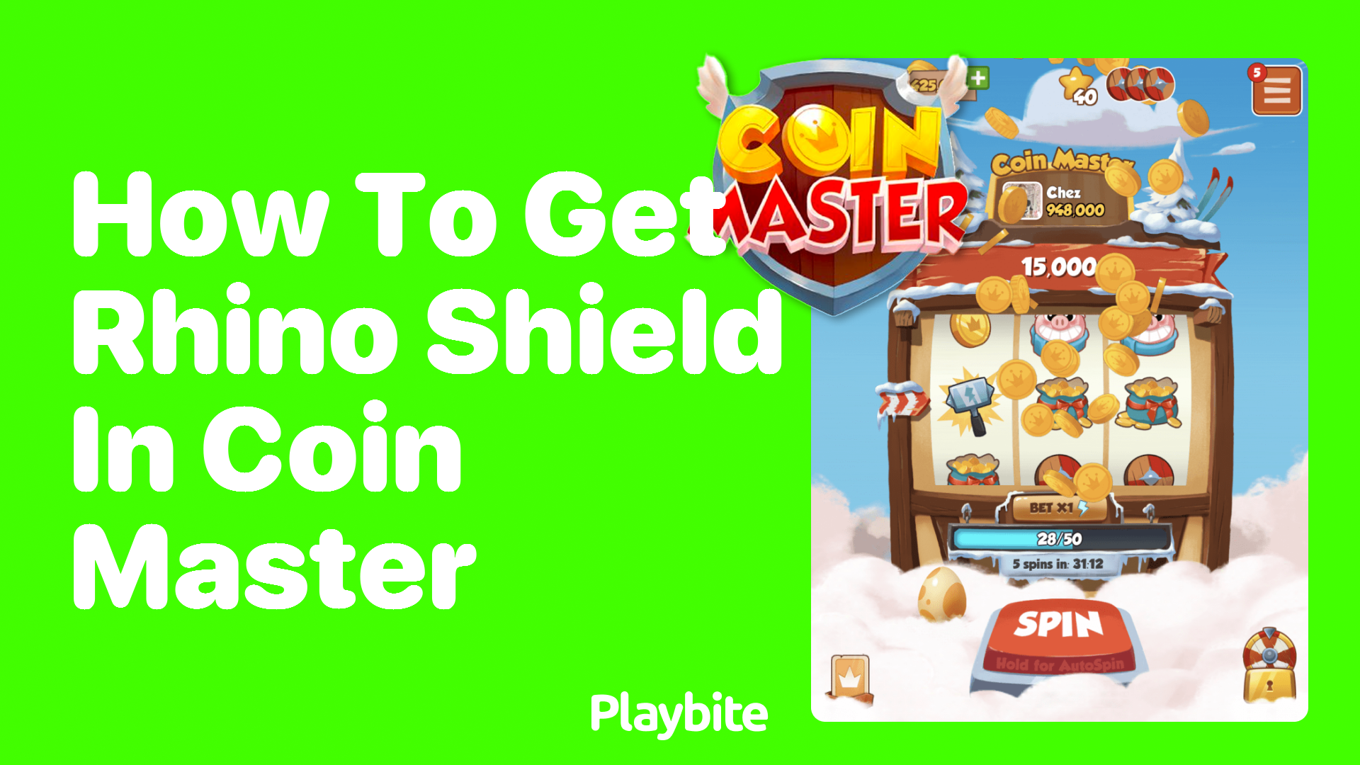 How to Get Rhino Shield in Coin Master