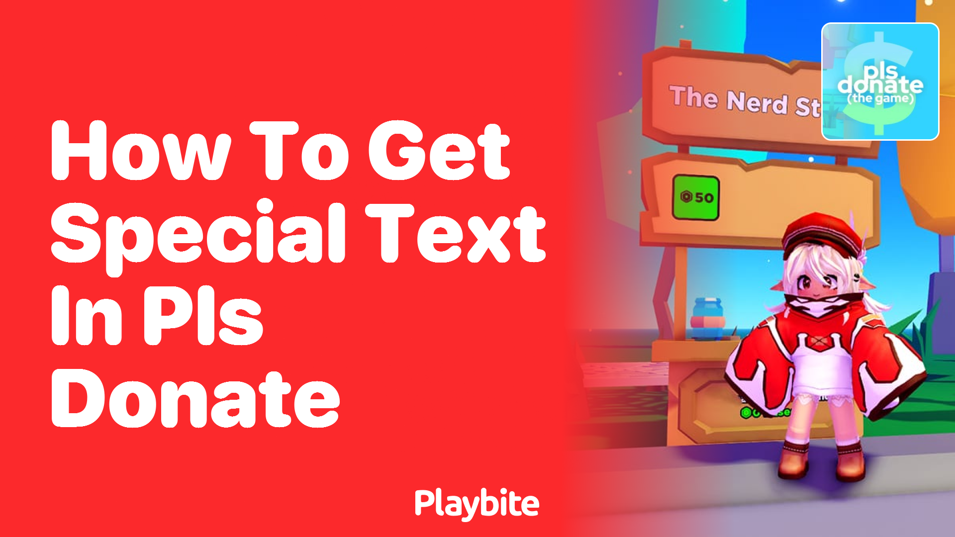 How to Get Special Text in PLS DONATE on Roblox