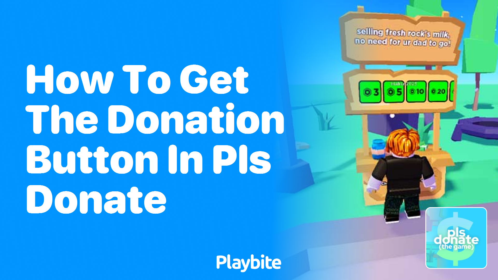 How to Get the Donation Button in PLS DONATE on Roblox