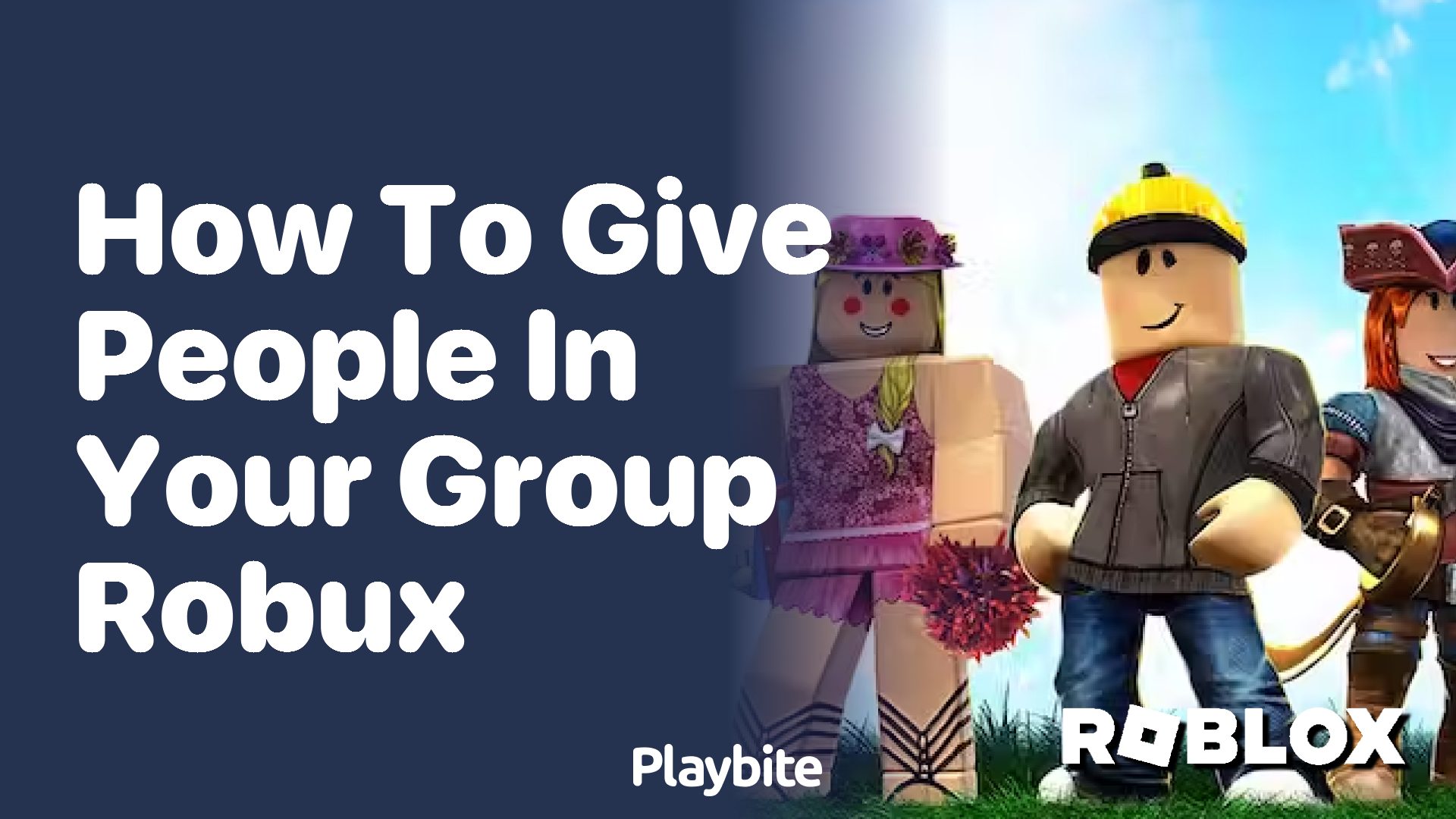 How to Give People in Your Group Robux