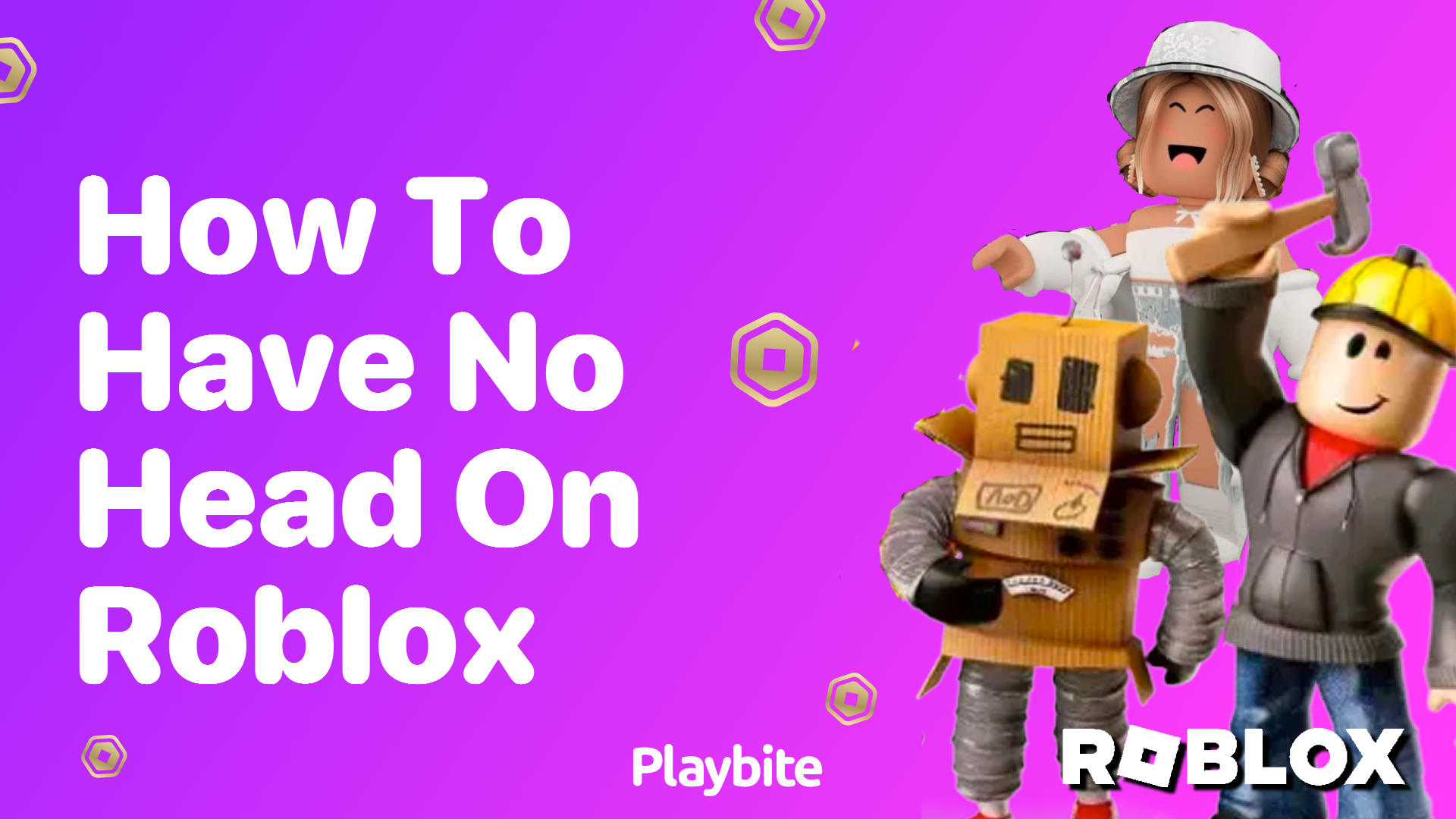 How to Have No Head on Roblox