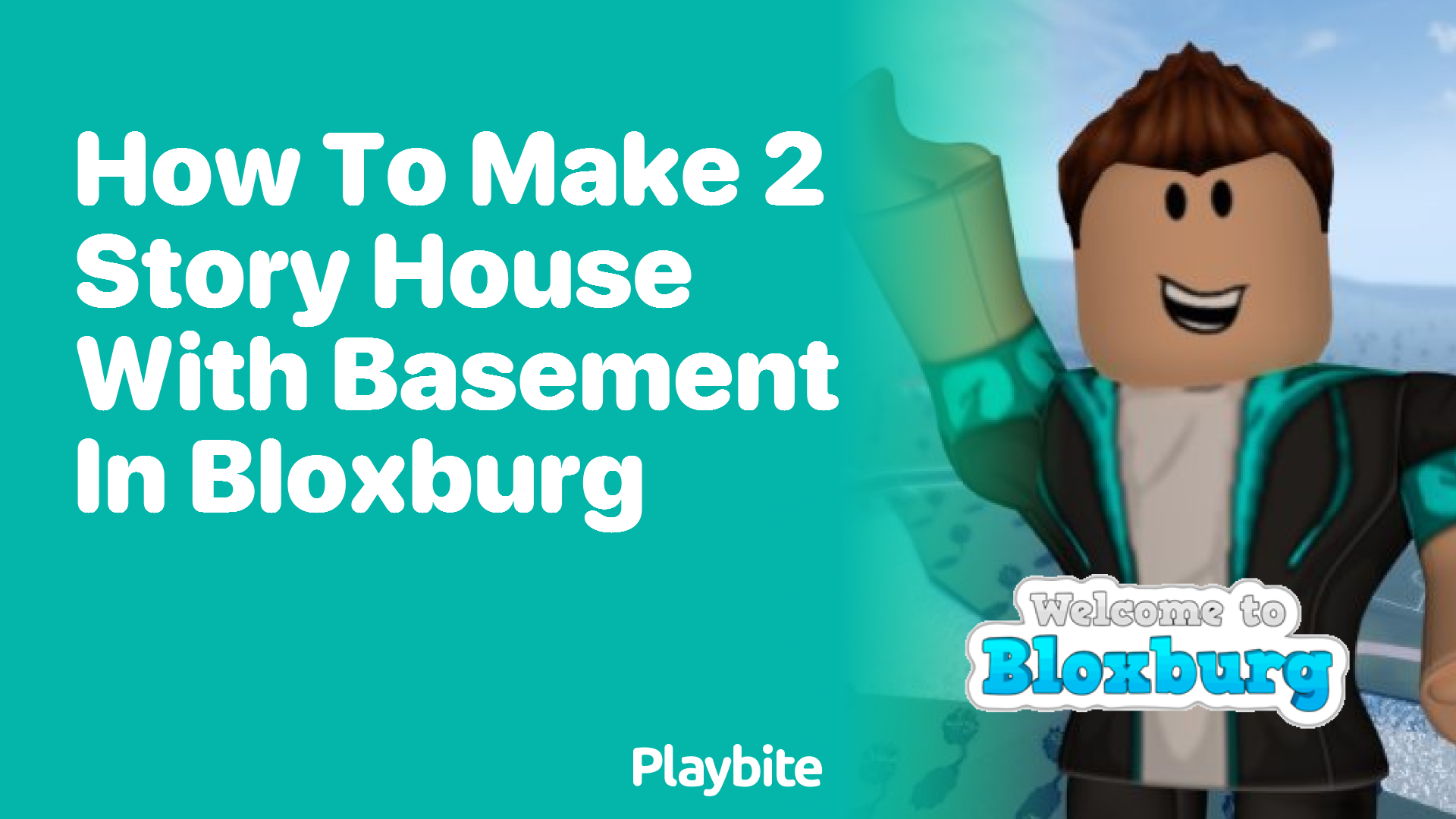 How to Make a 2-Story House with Basement in Bloxburg