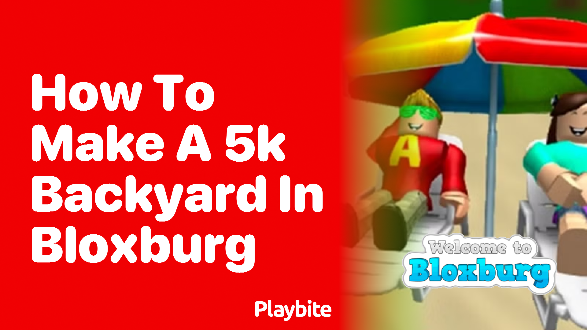 How to Make a 5K Backyard in Bloxburg