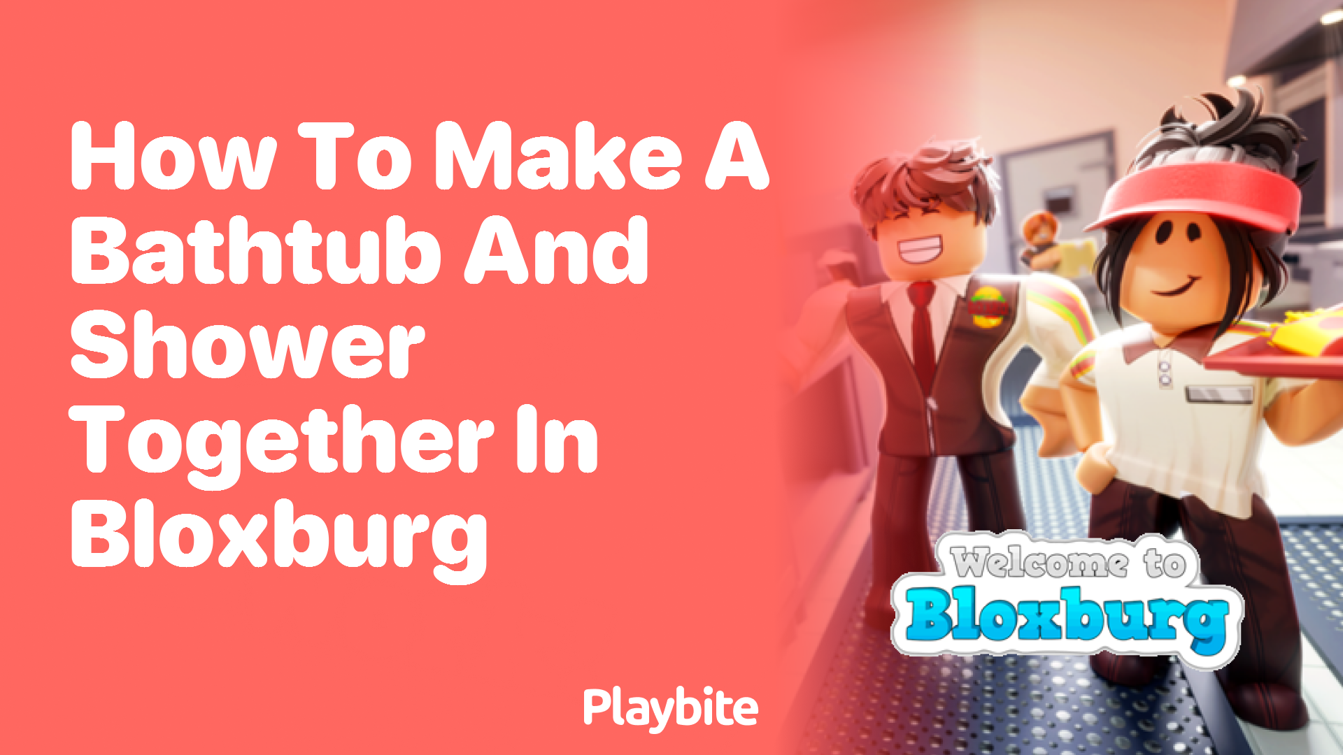 How to Make a Bathtub and Shower Together in Bloxburg