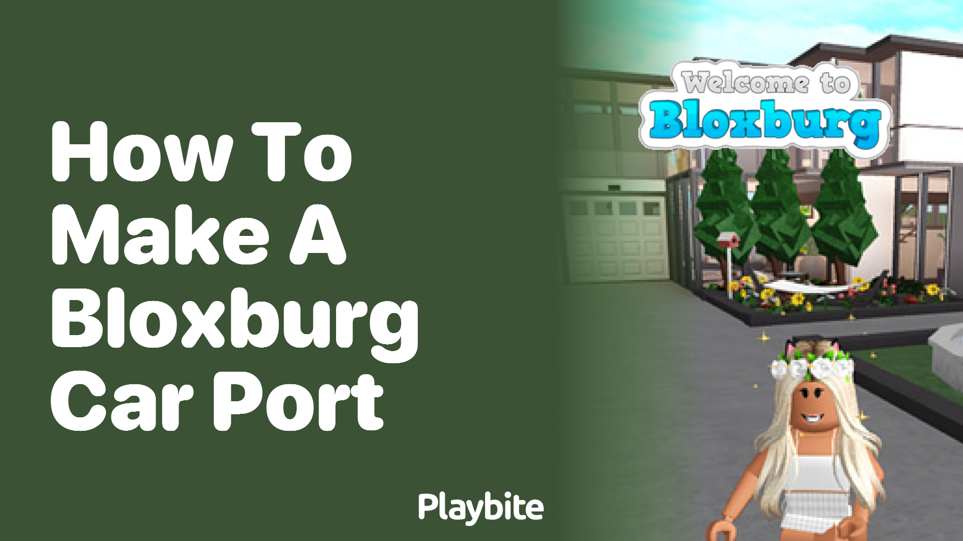 How to Make a Bloxburg Car Port