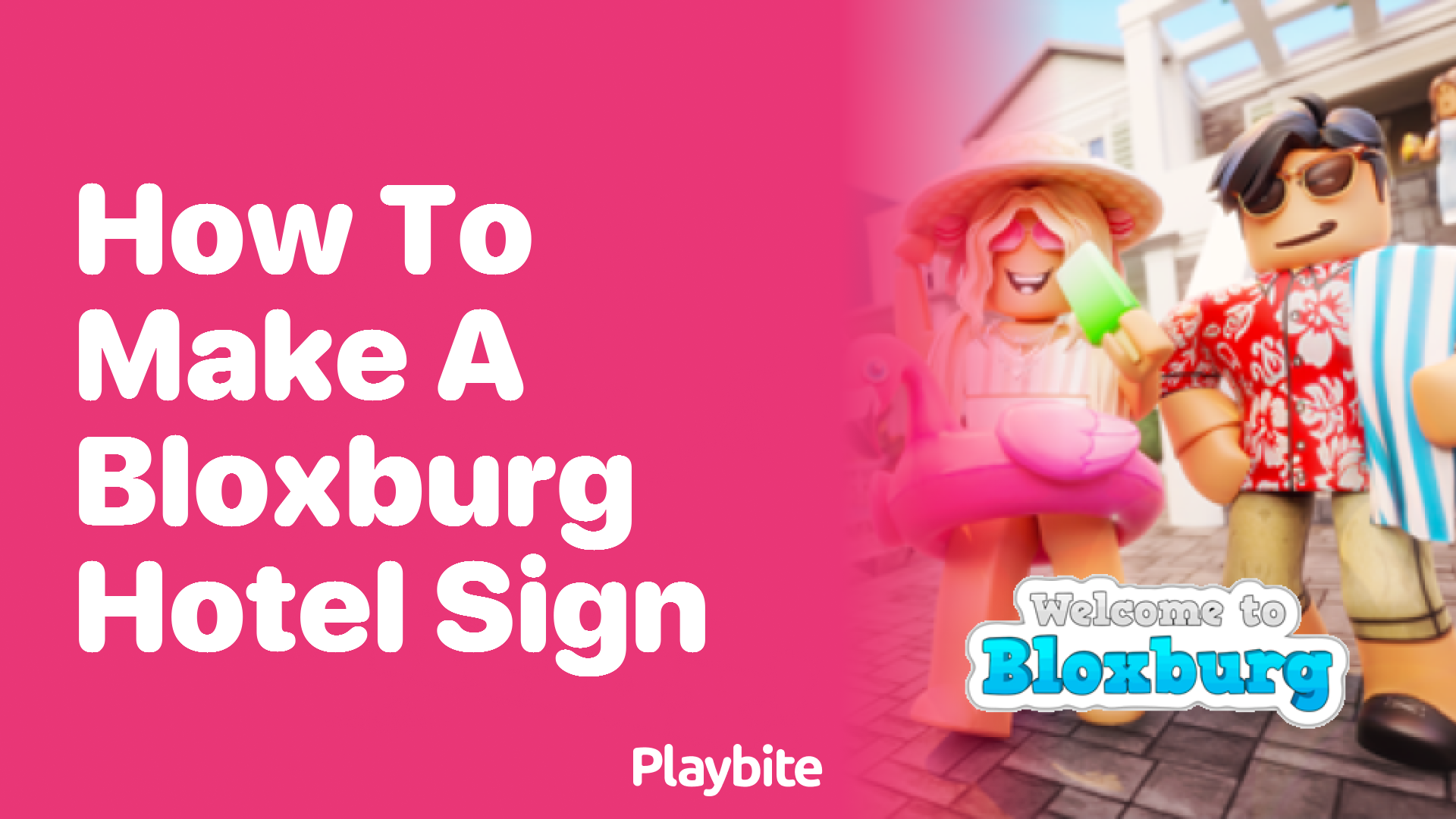 How to Make a Bloxburg Hotel Sign