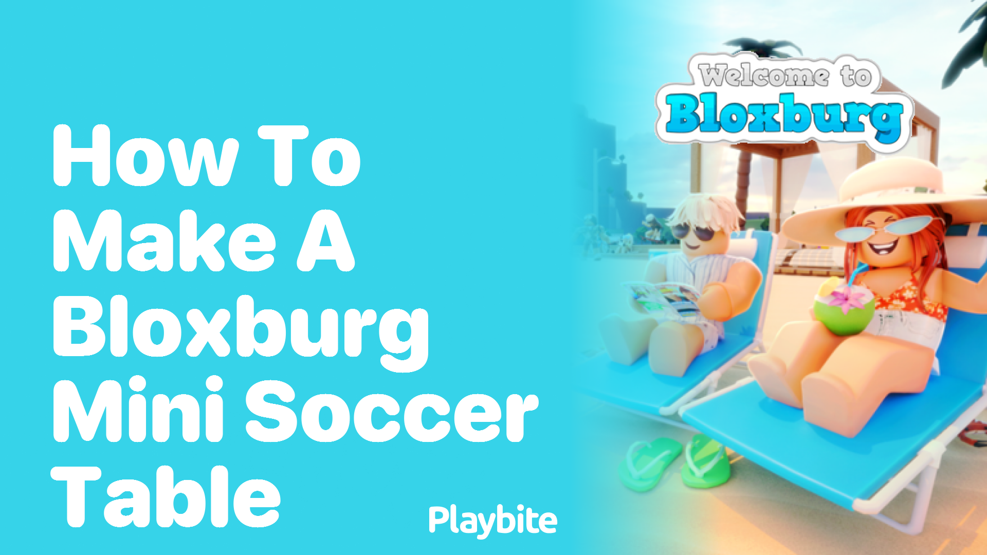 How to Make a Bloxburg Mini Soccer Table