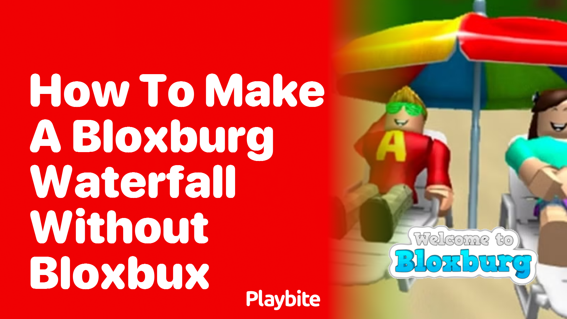 How to Make a Bloxburg Waterfall Without Bloxbux