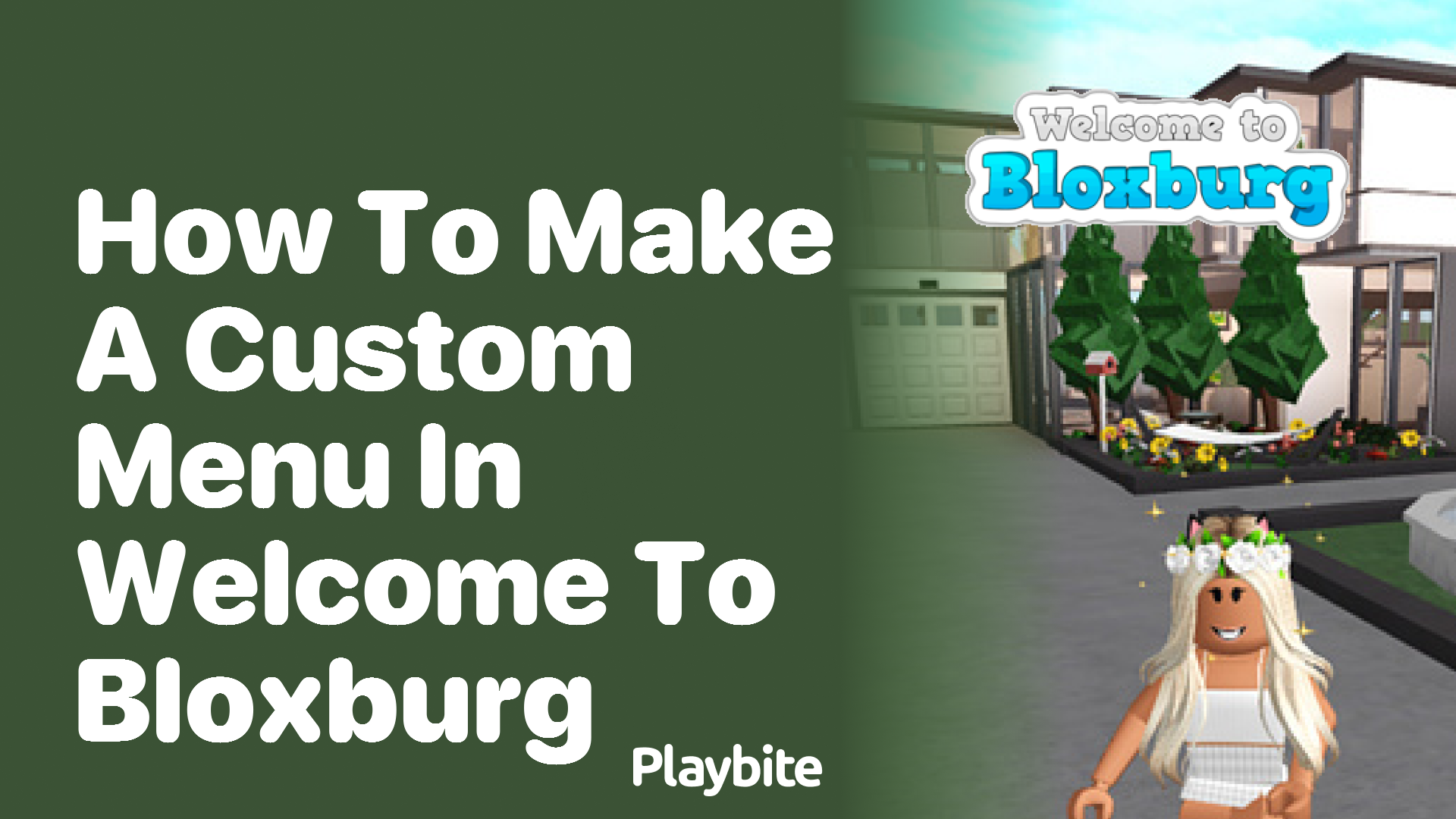 How to Make a Custom Menu in Welcome to Bloxburg - Playbite