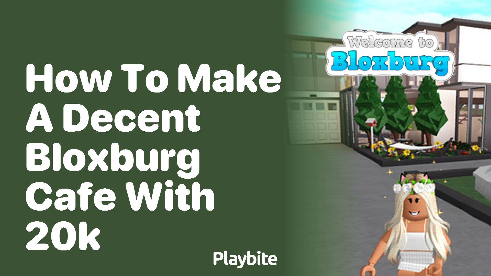 How to Make a Decent Bloxburg Cafe with 20K