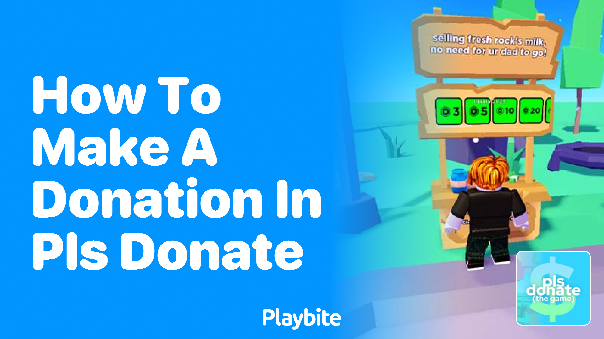 How to Make a Donation in PLS DONATE on Roblox