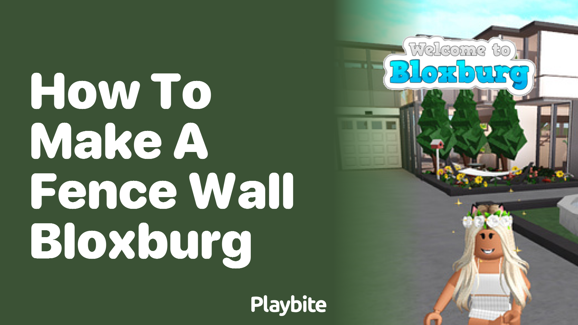 How to Make a Fence Wall in Bloxburg