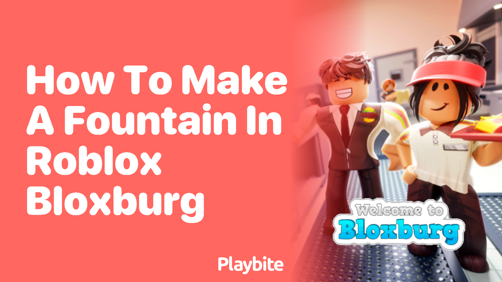 How to Make a Fountain in Roblox Bloxburg