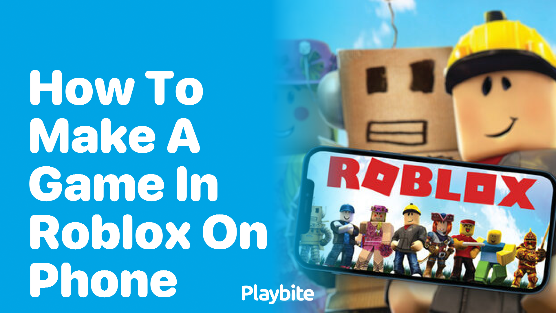 How to Make a Game on Roblox Using Your Phone   Playbite