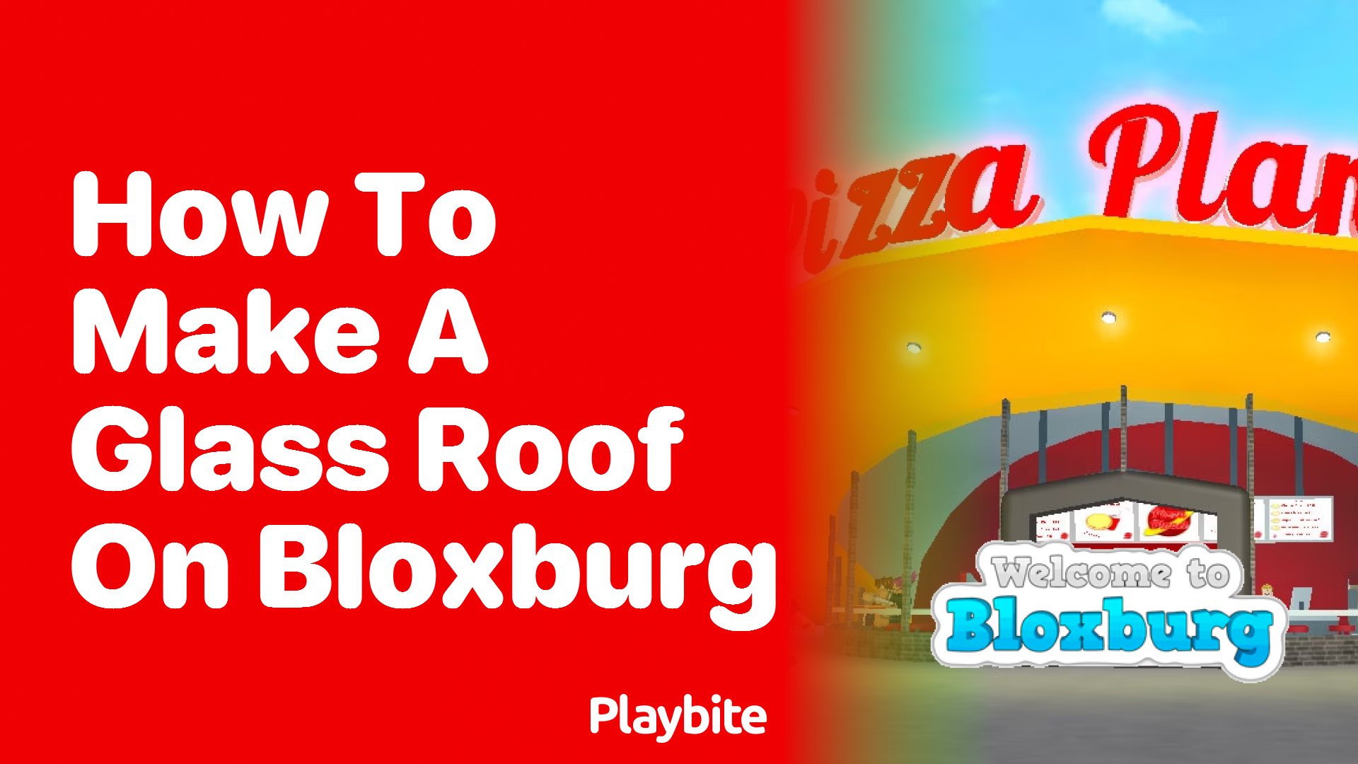 How to Make a Glass Roof in Bloxburg