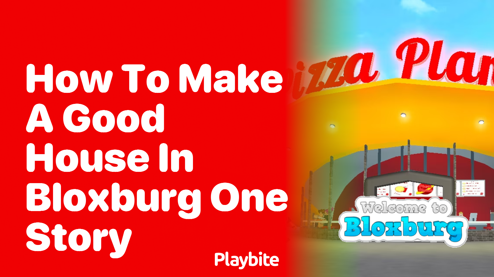 How to Make a Good One-Story House in Bloxburg